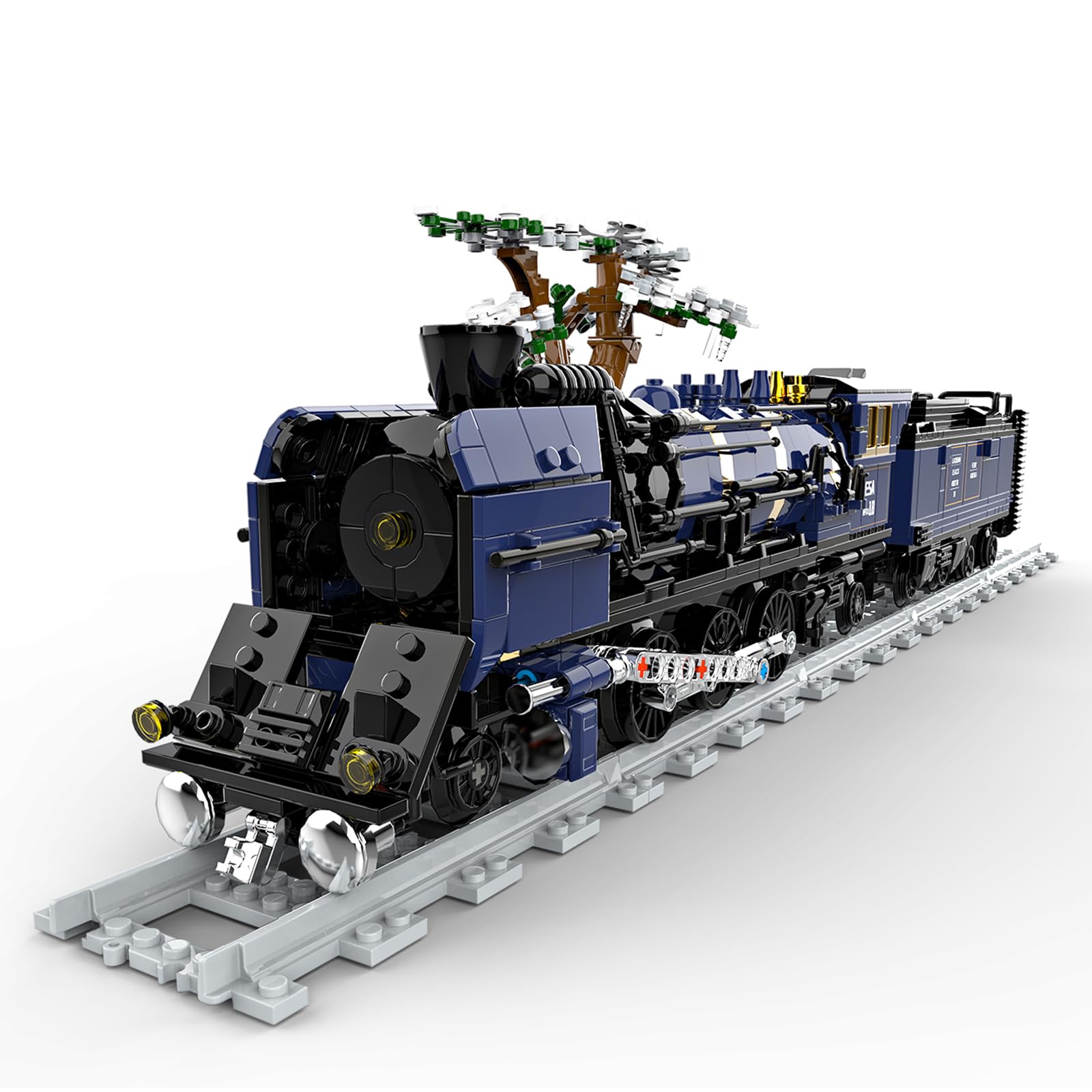 ExultationToy 1,052 Pieces Orient Express Train Set, Steam Train Sets for Adults, Model Train Building Block Set with Free Power Unit, Train Display Kit for Gift Giving