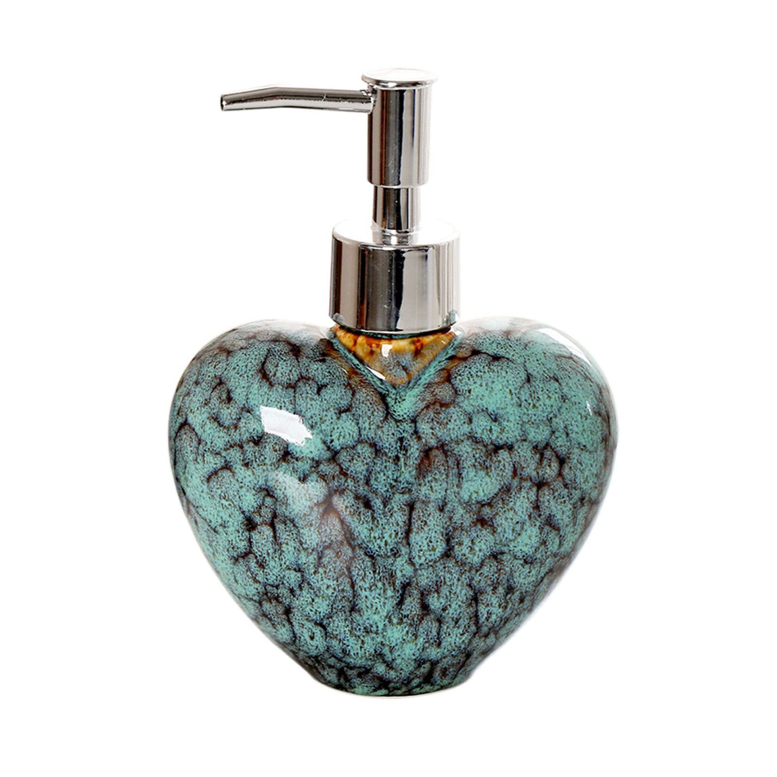 soap dispenser, Soap Dispenser,Multicolor With Pump, Refillable Lotion For Bathroom Vanity Countertop, Ceramic Shampoo For Shower-green-300ml/10.6oz
