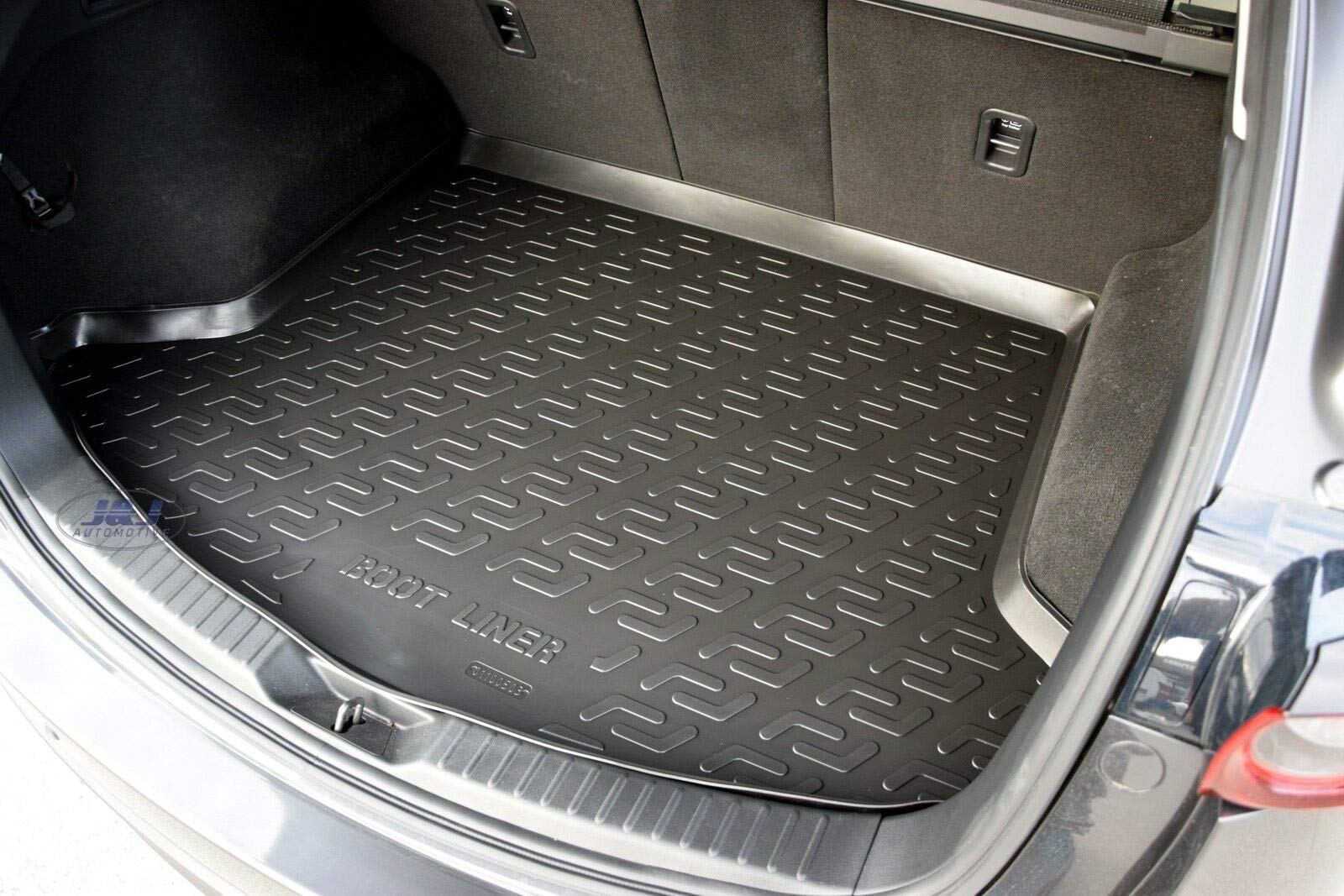 J&J AUTOMOTIVE Tapis De Coffre TPE Sur Mesure Pour Mazda CX-30 Depuis 2019 - Bord Haut Antidérapant Noir