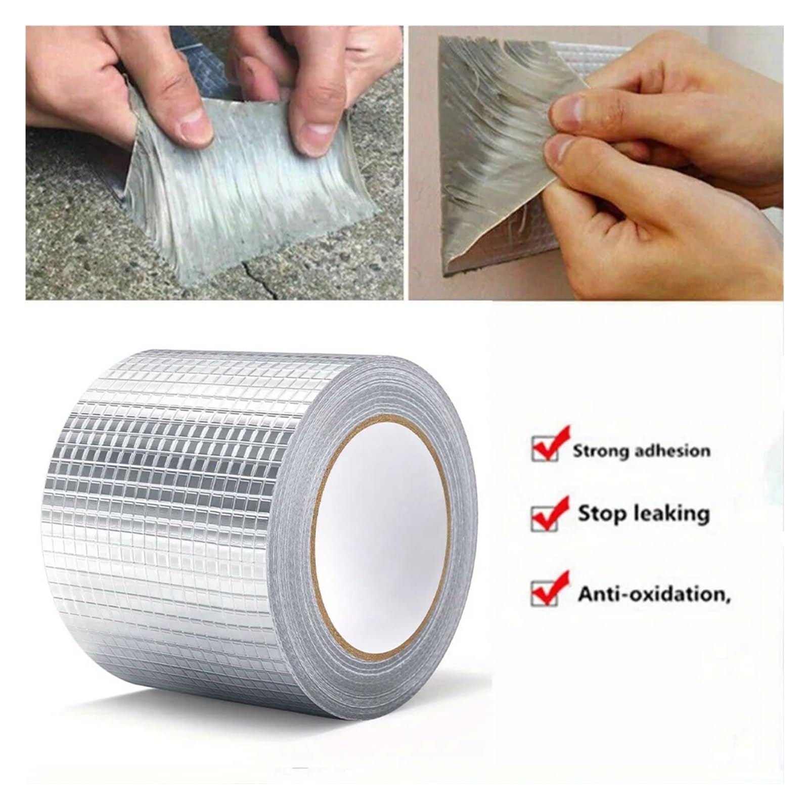 Nastro in Alluminio butilico ad Alta Resistenza - Super Impermeabile for sigillare tetti e condotti(1pc 5cm 5m)