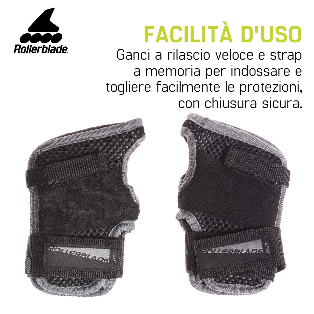 Rollerblade X-Gear Wristguard Inliner Handgelenkschoner Unisex, Schwarz, L