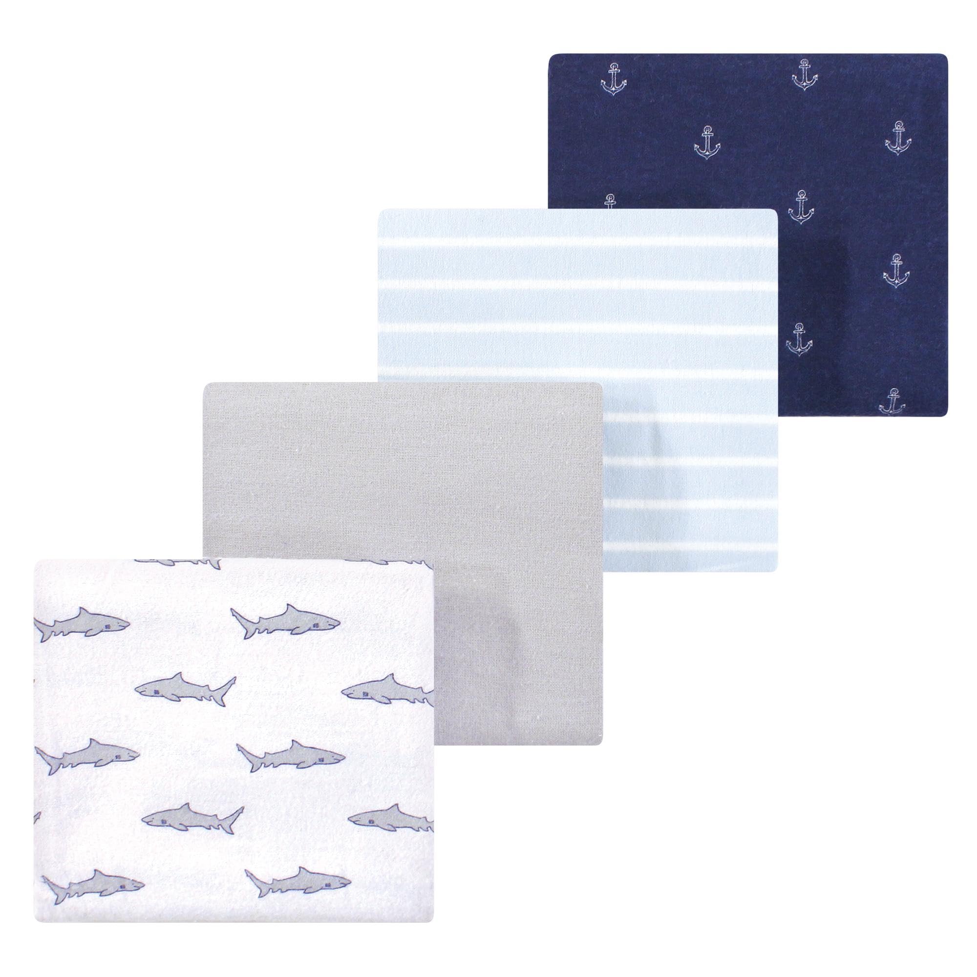 Luvable Friends Little Treasure Flannel Receiving Blankets 4pk