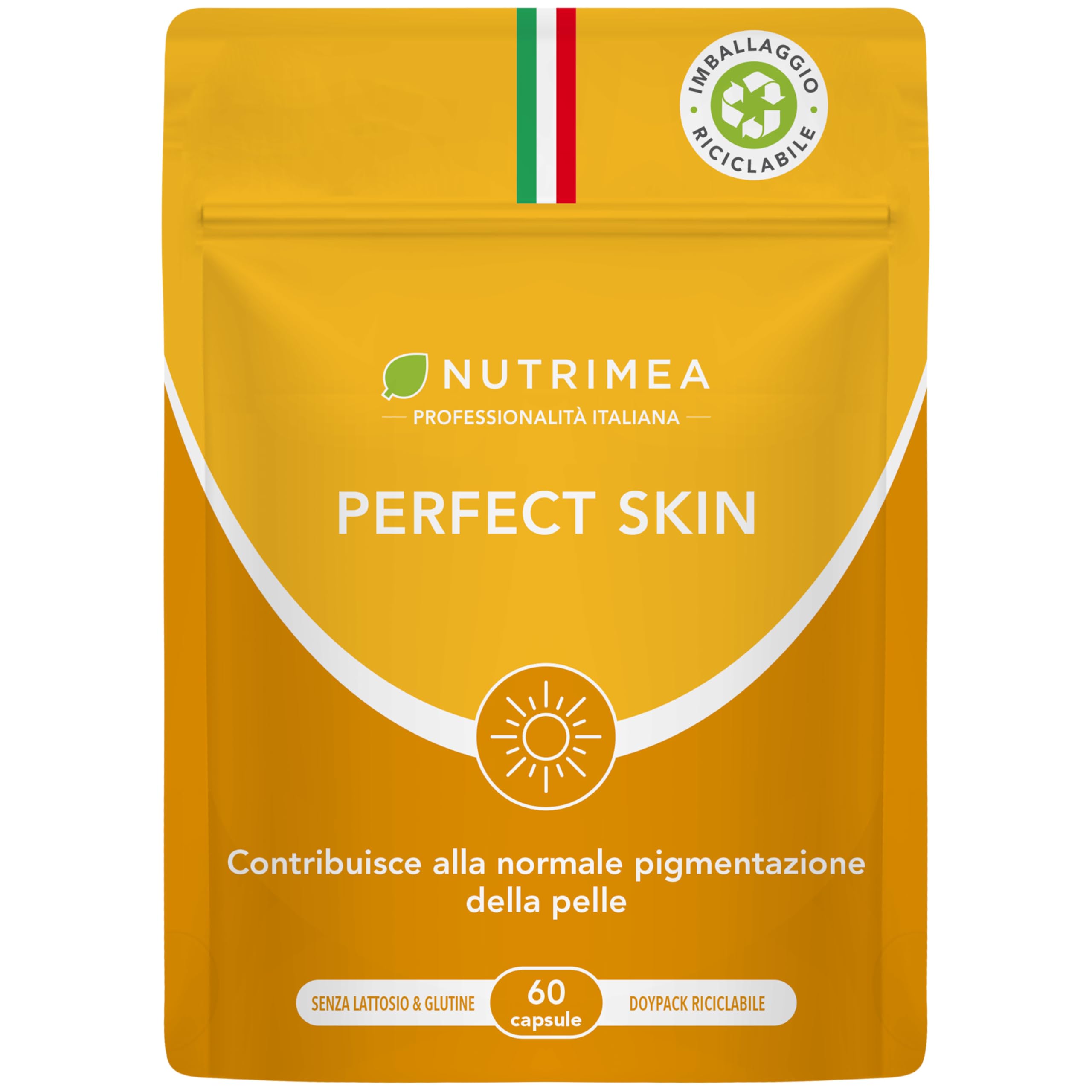 Perfect Skin | Integratore di Betacarotene per Abbronzatura Forte e Duratura | C