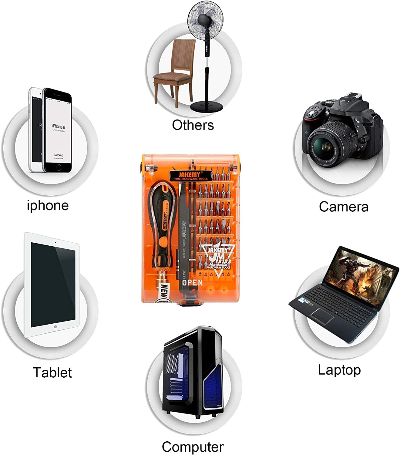 TOP FILM 精密ツール Amazon | JOREST 152 in 1 精密ドライバーセット, 磁気特殊工具