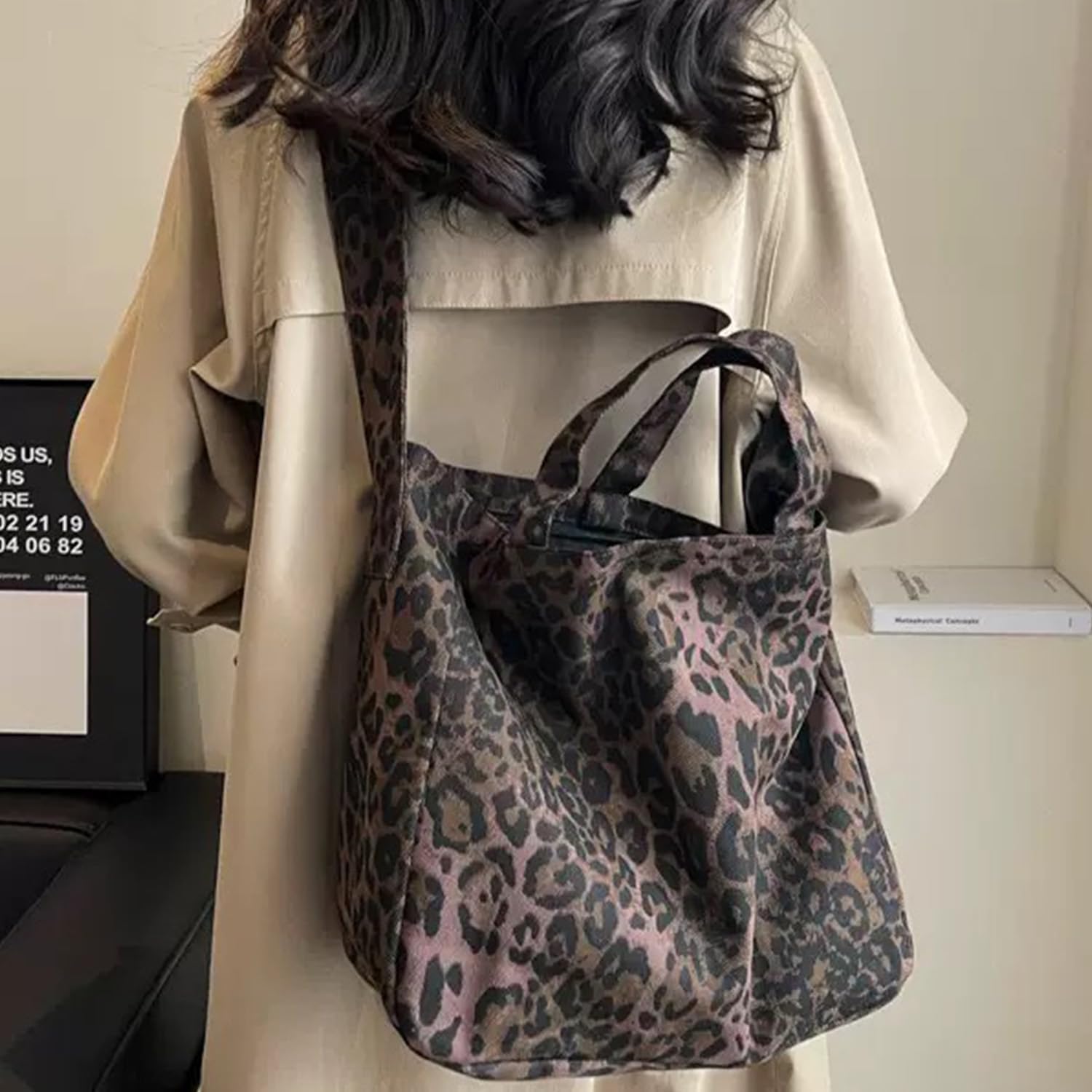 Leopard print, cheetah bag, leopard print tote bag, crossbody bag, jacquard tote bag,cheetah gifts for women
