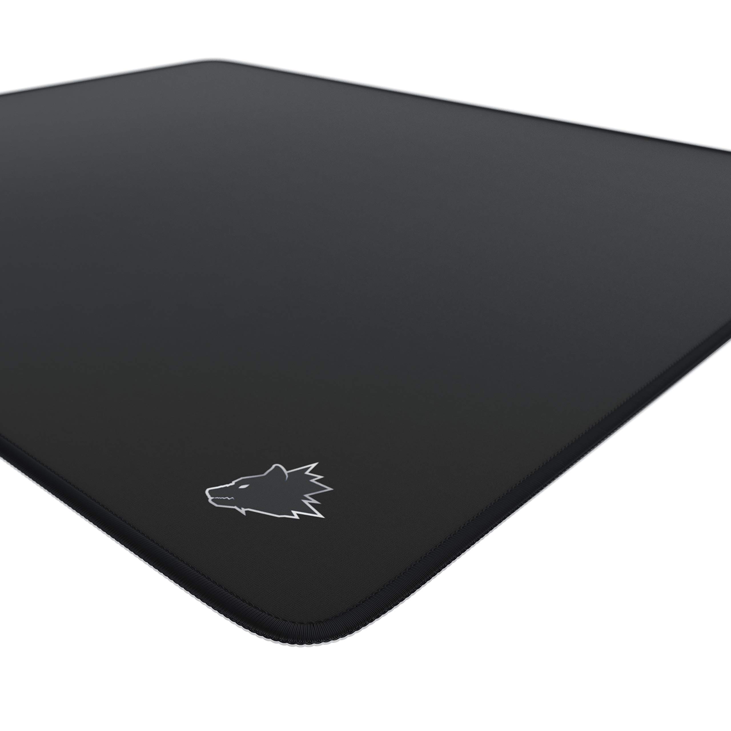 TITANWOLF – XXL Speed Gamingowa podkładka pod mysz Titanwolf czarna, 440 x 350 mm, XXL, podkładka na stół, duży rozmiar, poprawia precyzję i prędkość