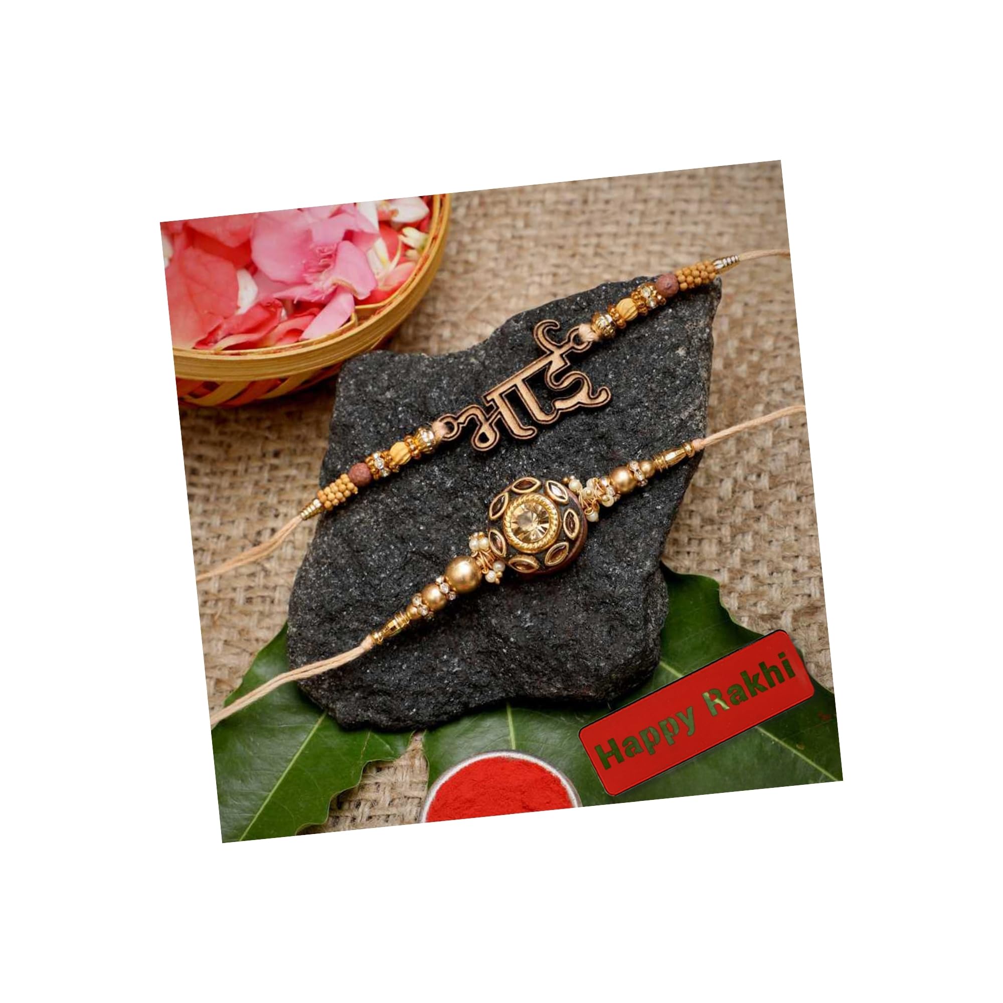 See full amazon price history chart for eCraftIndia Set of 2 Golden Bhai Word and Pearls, Diamonds Designer Rakhis with Roli Chawal Pack - Rakhi for Brother, Bhaiya, Bhai eCraftIndia Set of 2 Golden Bhai Word and Pearls, Diamonds Designer Rakhis with Roli Chawal Pack - Rakhi for Brother, Bhaiya, Bhai (B0C6PVPV36) Amazon Price History, Amazon Price Tracker