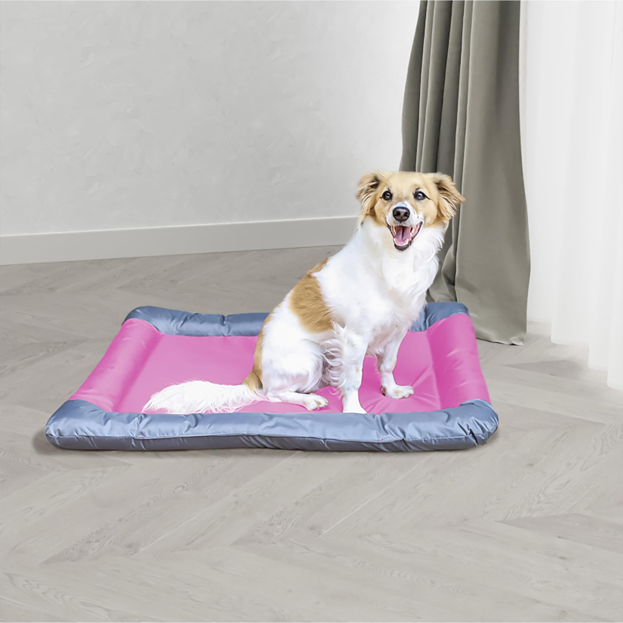 Italian Bed Linen Alfombra Impermeable para Mascotas SUEÑOS Y CAPRICCI Pets 80 x 65 cm Rosa