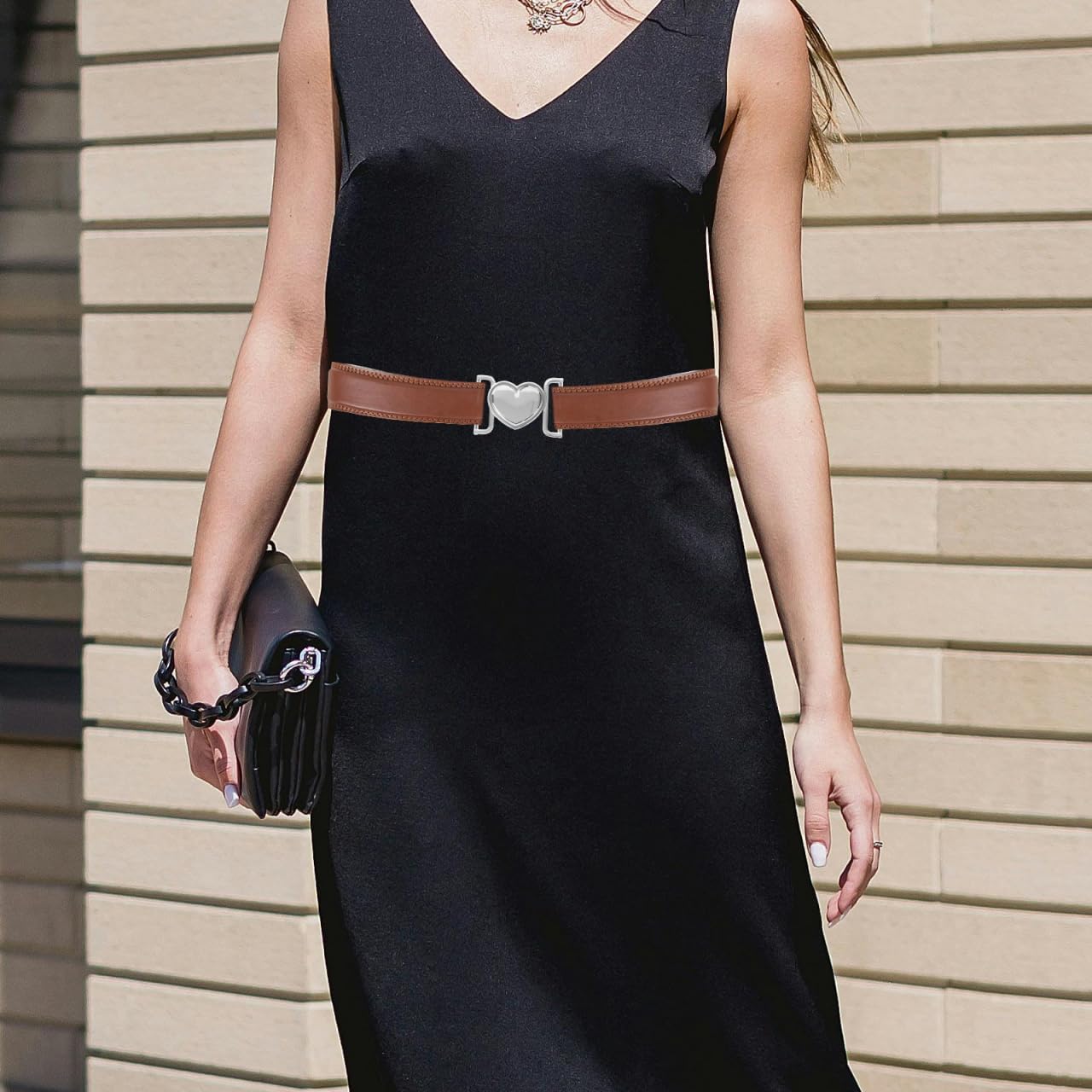 Coat Metal Clip Buckle Heart Design Decorative Accessory for Clothing Multi-function Toggle Buckle for Cardigans Waist Belts Stylish Finish - Image 7