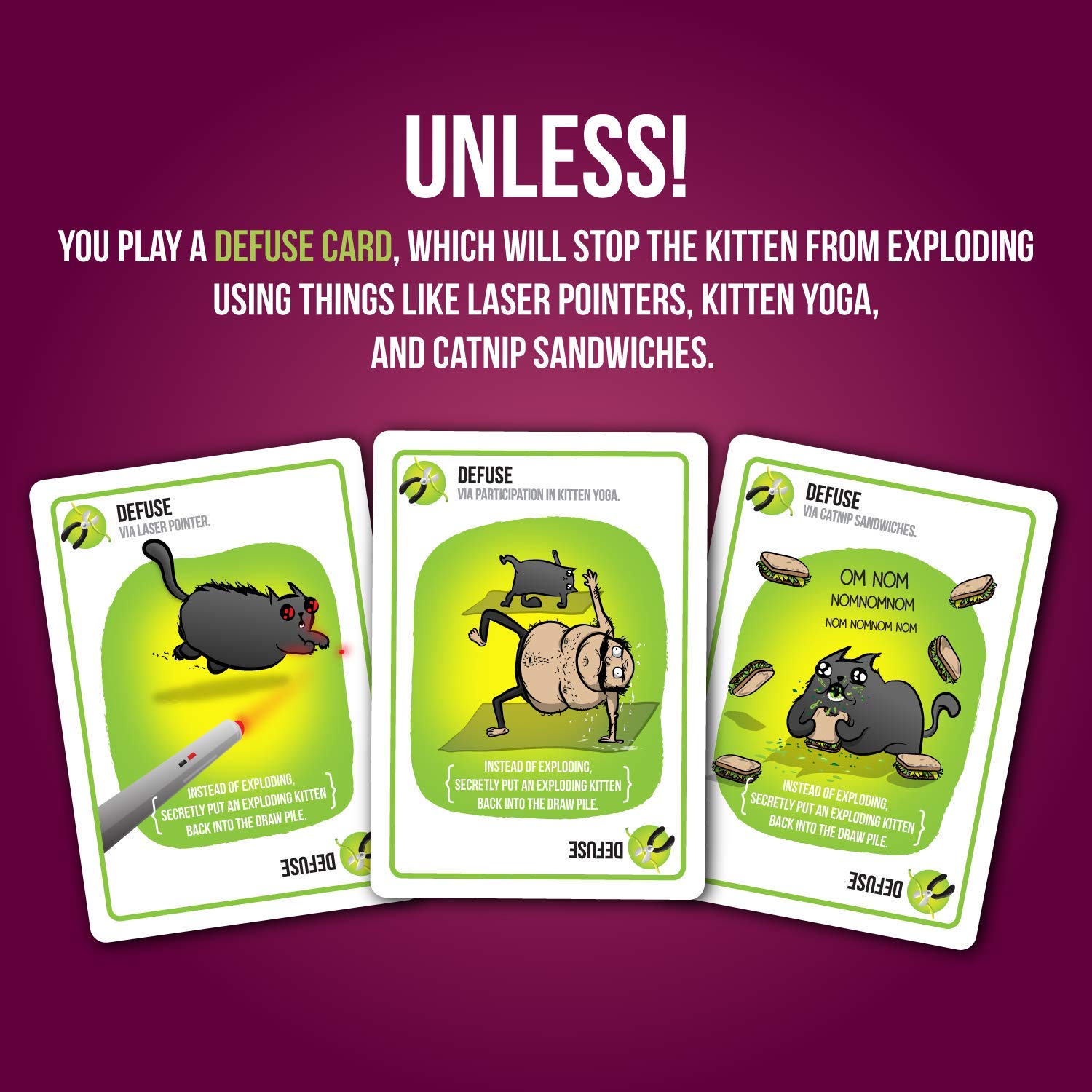 Exploding Kittens Juego Paquete de Fiesta Juega con hasta 10 Jugadores! Juego de Cartas en Inglés + This is The Second Expansion, Barraja de Cartas