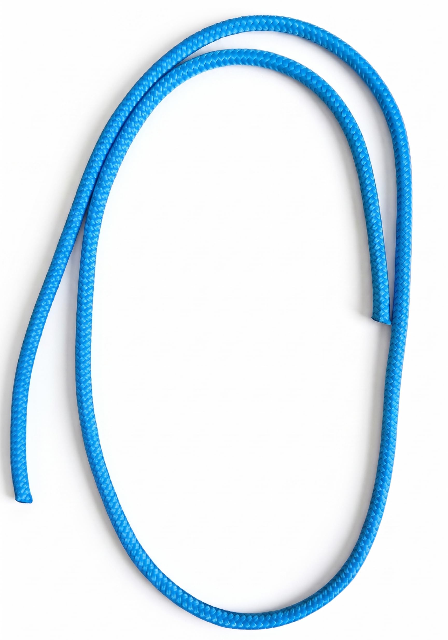 Hunters Saddlery 6mm Double-Braided Polyester Rope for Knot-Tying Practise (Blue, 1m)