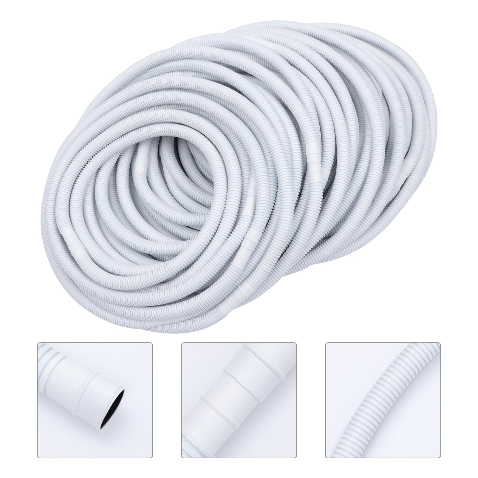 Tubo per Scarico Condizionatore Pe Rinforzato 1 Pz | Atmosfera Estiva, Tubo Flessibile per Scarico Condensa Condizionatore, Kit Scarico Condensa Condizionatore