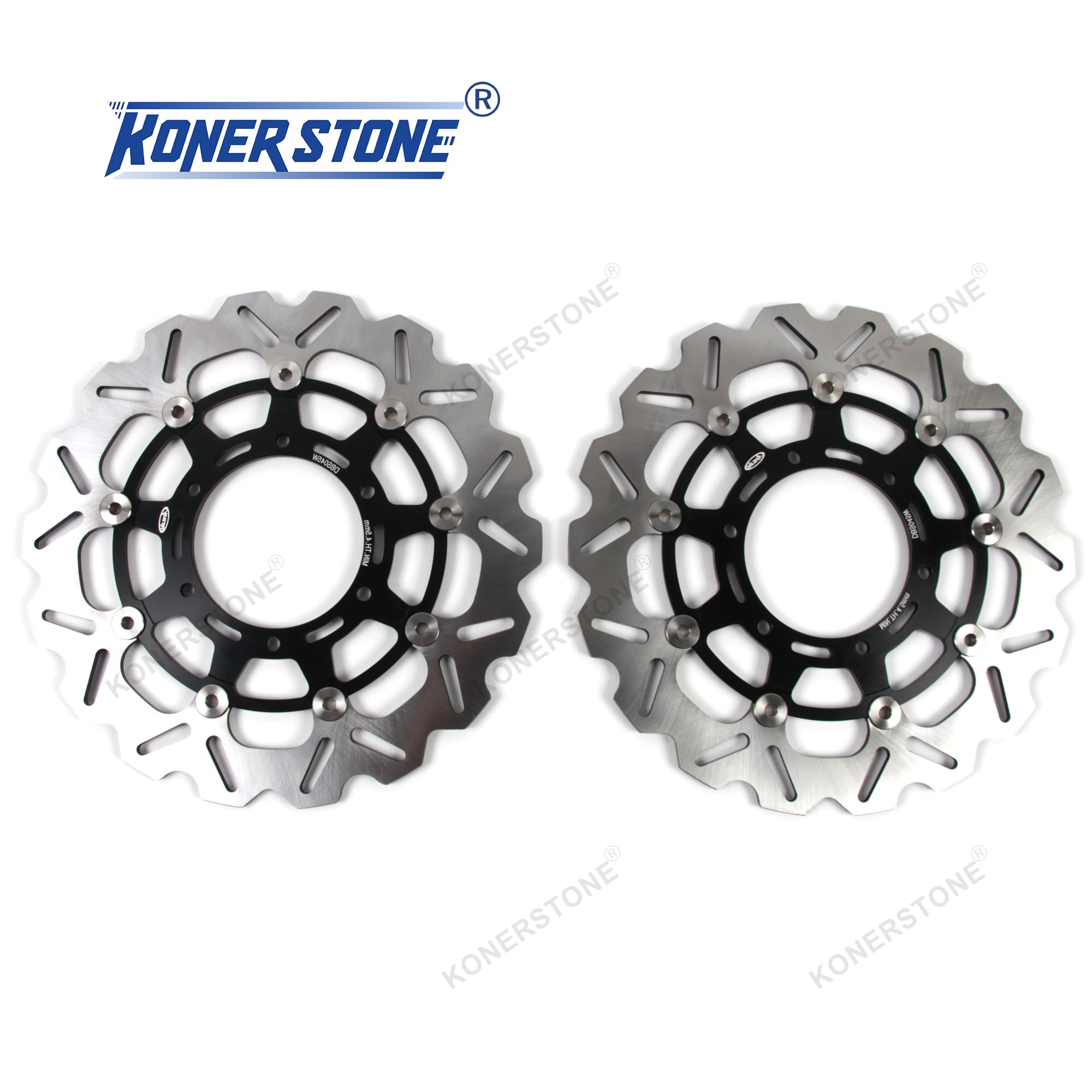 Dischi freno anteriori per Suzuki GSXR 750 2008-2018 accessori disco disco ricambi moto GSXR750 GSX R GSX-R 750 GSX-R750 600 1000 nero 2009 2010 2011 2012 2013 2013