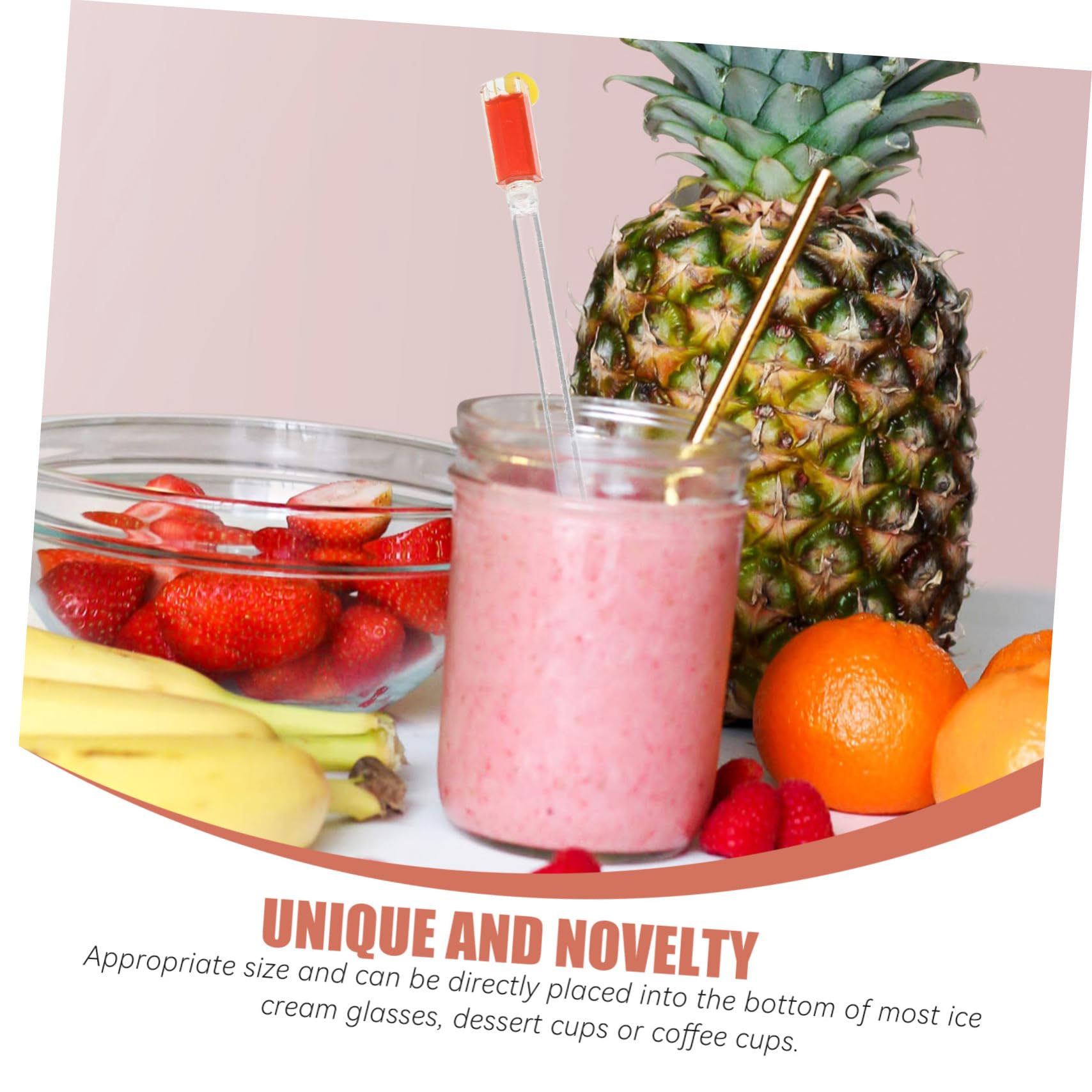 Ciieeo 5Pcs Reusable Cocktail Stirring Sticks Lightweight Juice Mixers for Parties Bars and Gatherings Random Style Drink Swizzle Stirrers for Effortless Mixing and Easy Cleaning