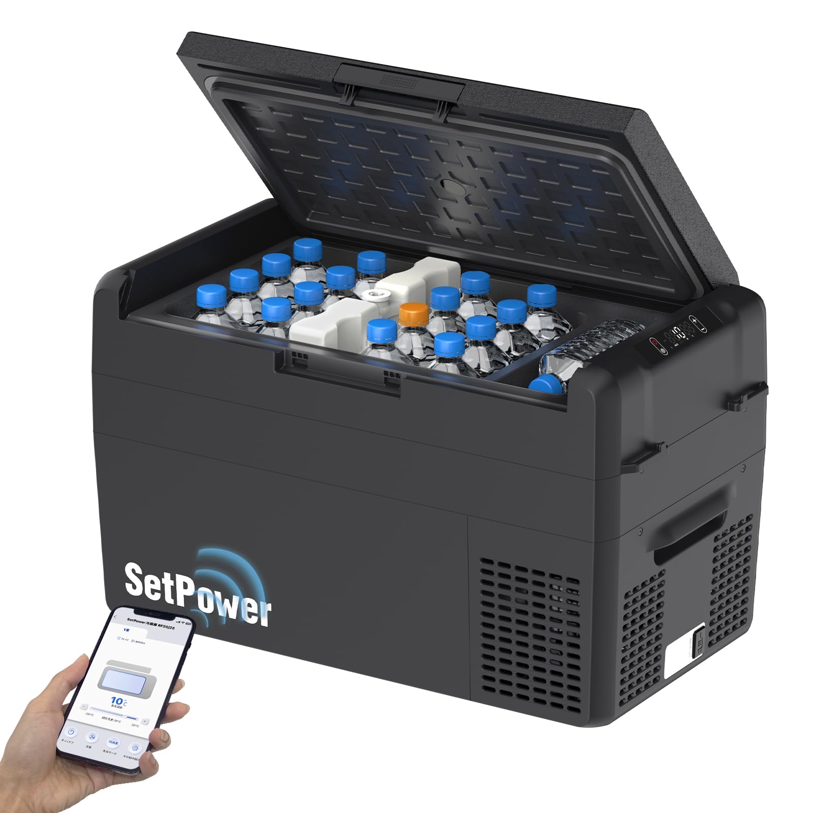 Amazon.co.jp: Setpower RF25 車載冷蔵庫 25L【内蔵保冷剤 50 時間持続