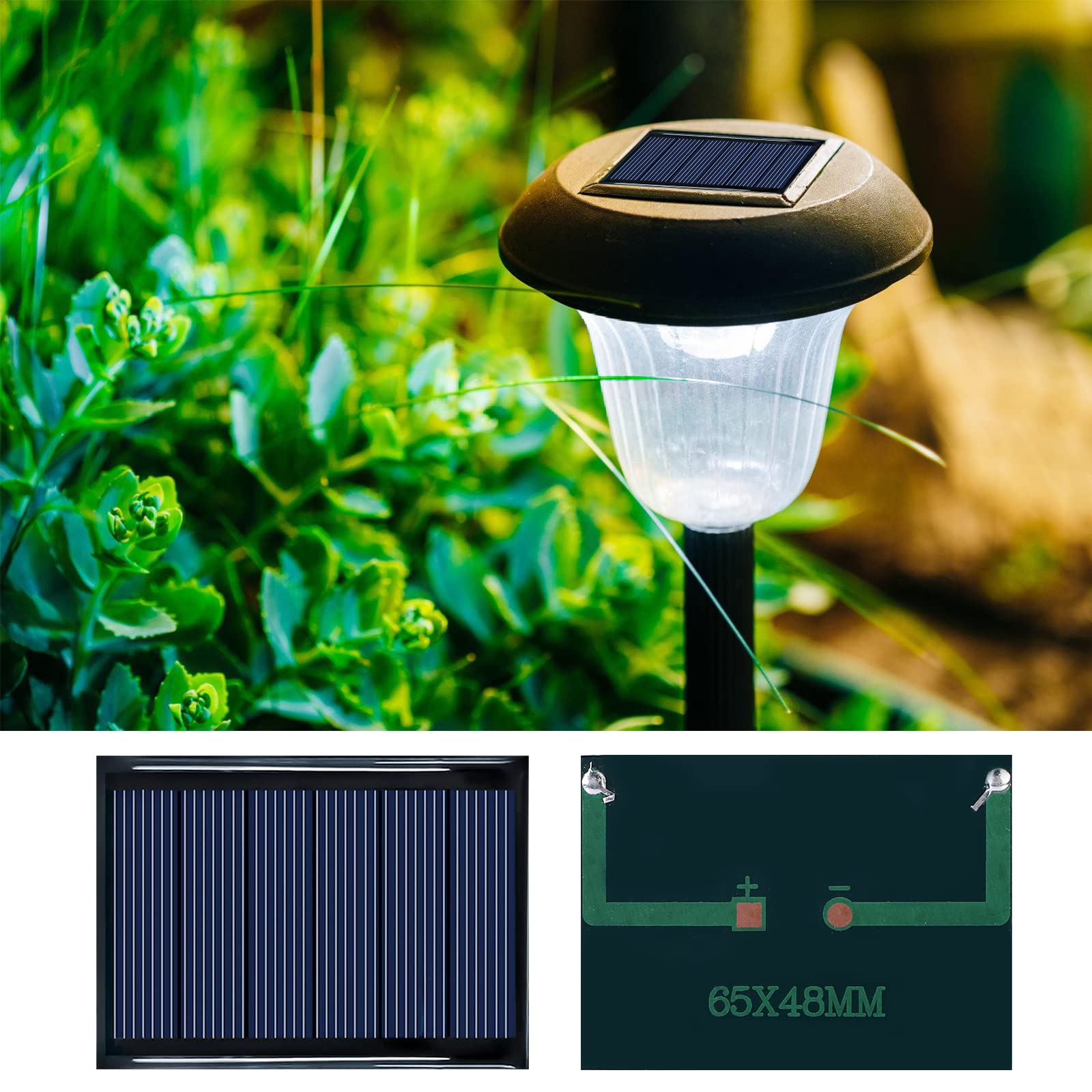 Micro Mini Panele Słoneczne: 15 Sztuk 3V 0.3W 65x48mm Mini Panel Słoneczny, Mini Panele Słoneczne Z Linią, Polikrzemowy Panel Słoneczny, Diy, Projekty Naukowe