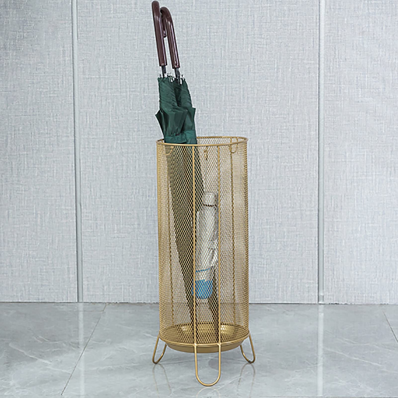 Porte-parapluie léger en maille métallique pour sécher les cannes