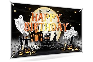 Horror Moon Night Halloween Backdrop