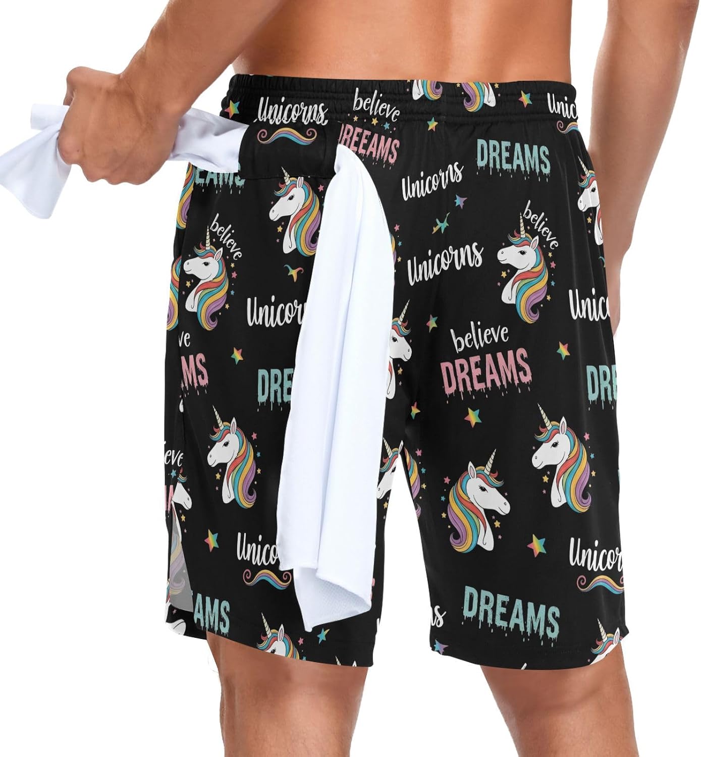 Men's 2 in 1 Athletic Running Shorts Lightweight Workout Gym Training 7" Shorts with Liner and Pockets