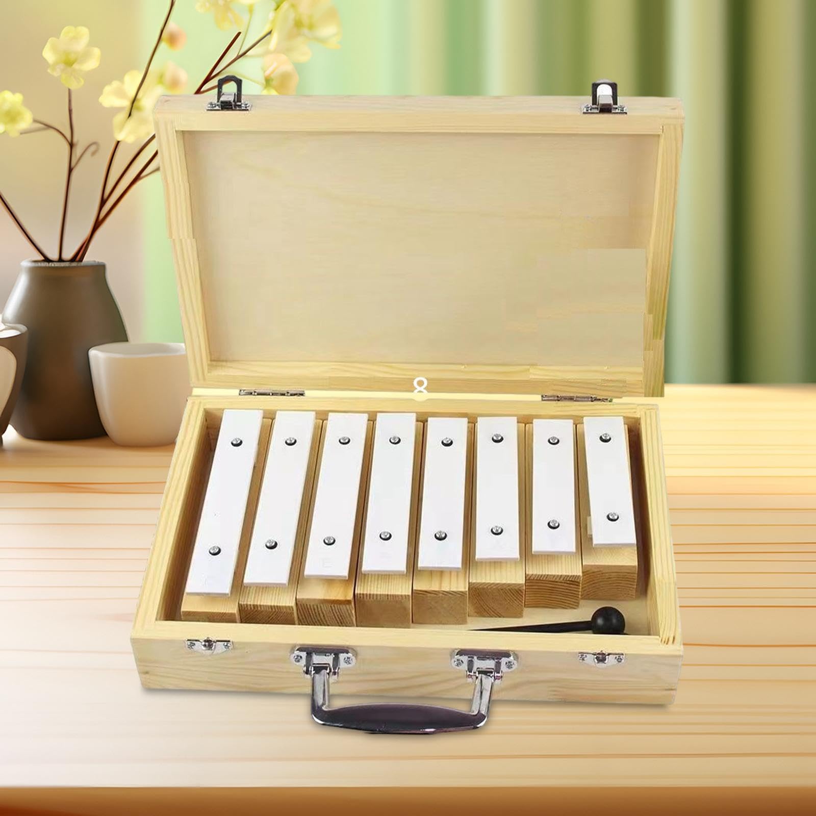 Baoblaze Xilófono de Madera de 8 Notas, Juguete Musical para Niños de 1, 2 Y 3 años