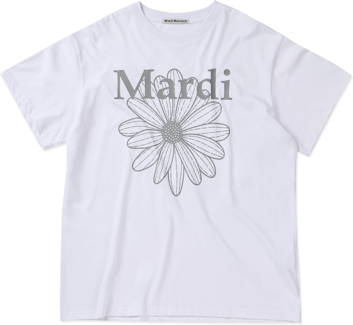 Unisex FLOWERMARDI Graphic T-Shirt, 100% Cotton, Relaxed Fit, Gender-Inclusive Bold Logo - Image 2