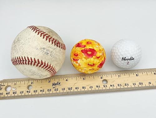 Miniatura 4 de Summer Flowers, fabric wrapped balls, orange red yellow, set of 8, dough bowl, tier tray, vase, centerpiece filler, rag ball orbs