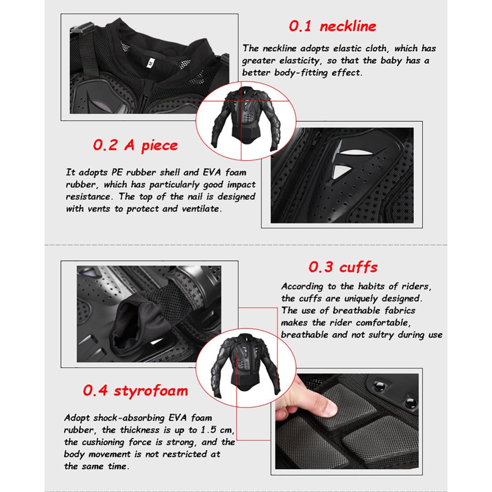 Chaleco Protector Para El Cuerpo De Moto Para Adultos, Armadura De Motocicleta Todoterreno, Armadura Todoterreno Para Bicicleta, Ropa Protectora Para Exteriores, Chaqueta Protectora Red,5XL
