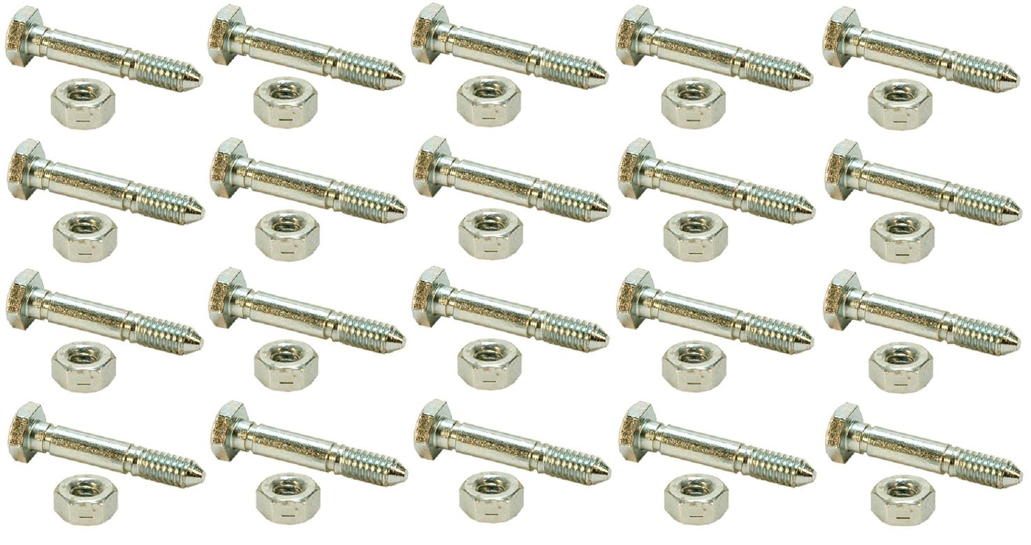 Ariens (aftermarket) (20) SHEAR PINS/BOLTS 51001500, 510015, AM122156, AM136890, 13865, 7091550, 91550, 3285-11, 828d, 924de, 1032d, 1128de, 1128dde, 1332ddde