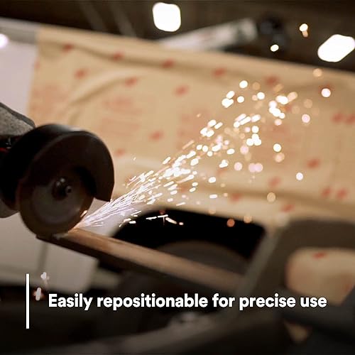 Miniatura 6 de 3M Papel de soldadura y desviación de chispas 05916, ignífugo, respaldo adhesivo, reposicionable, 24 in x 150 ft