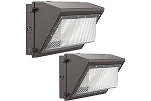 Paquete de 2 luces LED para pared de 120 W con sensor...