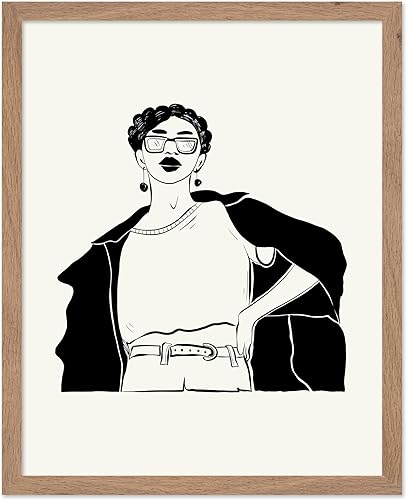 Miniatura 33 de Poster Master Póster de Groovy Woman – Impresión retro de moda – Arte de línea – Arte minimalista – Arte moderno – Arte abstracto – Arte en blanco y