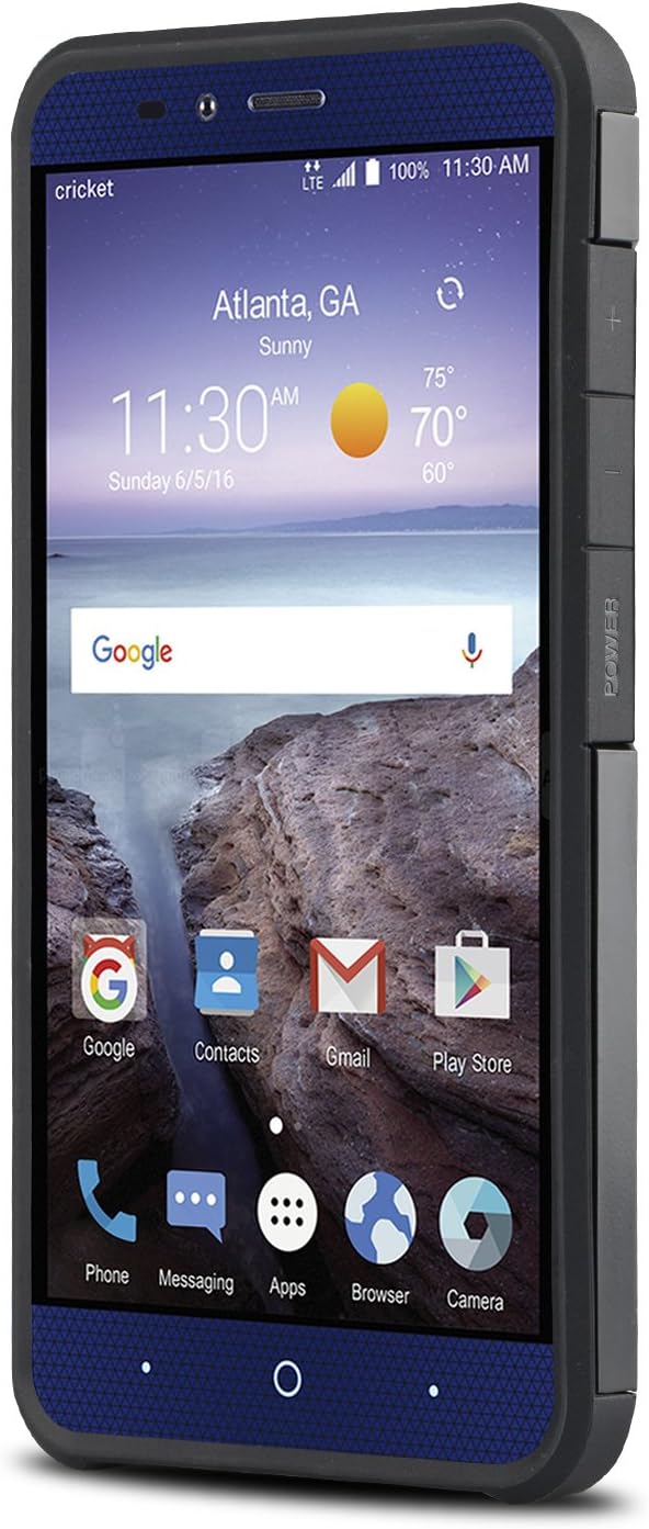 J&D Case Compatible for ZTE Grand X MAX 2 / ZTE Zmax Pro Case, Heavy Duty Dual Layer Hybrid Shock Proof Protective Rugged Bumper Case for ZTE Zmax Pro, ZTE Grand X MAX 2 Case, Black