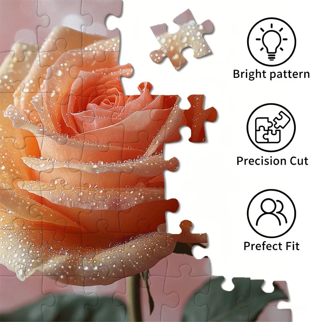 5000 sztuk puzzli dla dorosłych, gry rodzinne, roślina róża, n-875