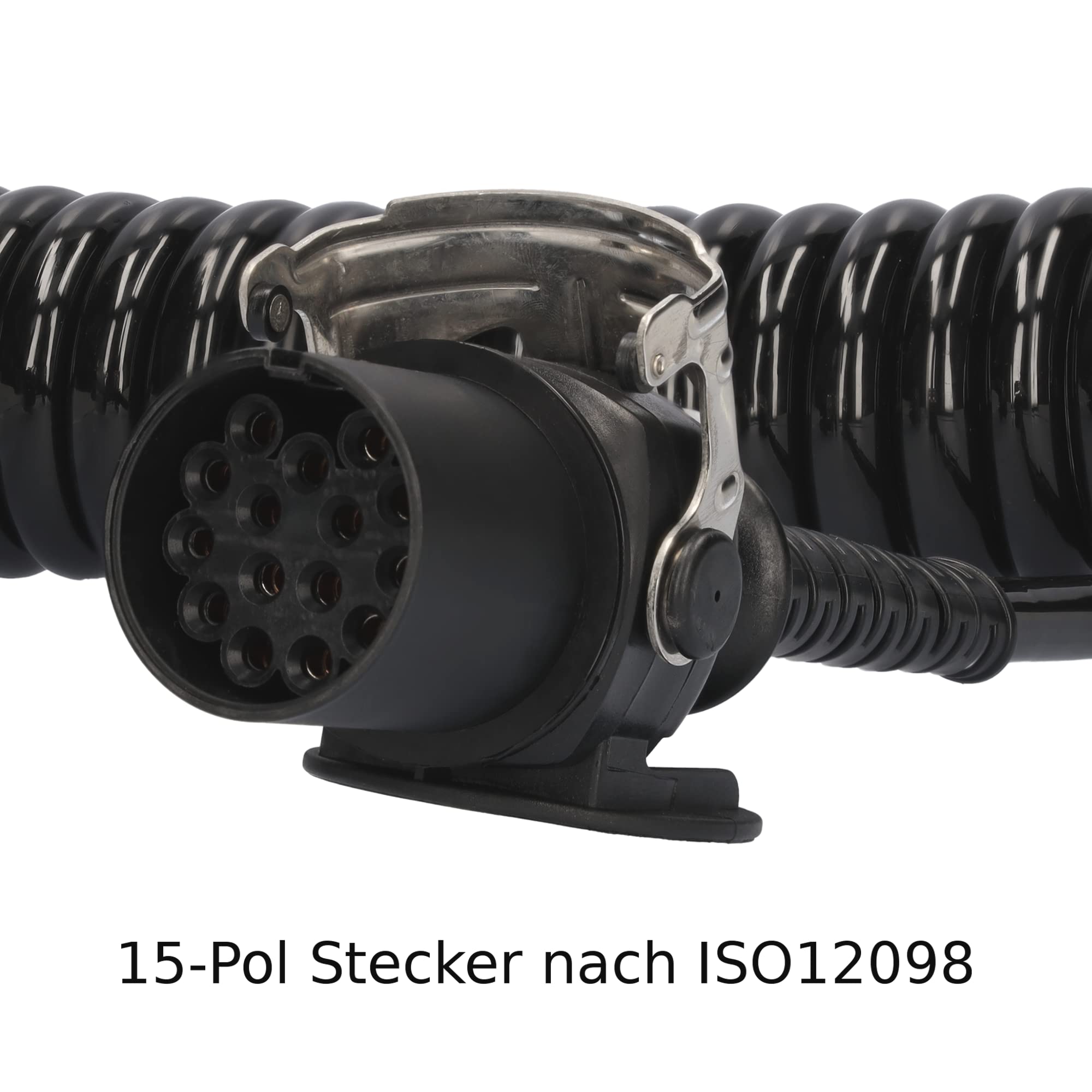 SAMETRUCK Elektrowendel Adapter 15pol auf 2X 7pol 24V LKW Auflieger Anhänger Spiralkabel