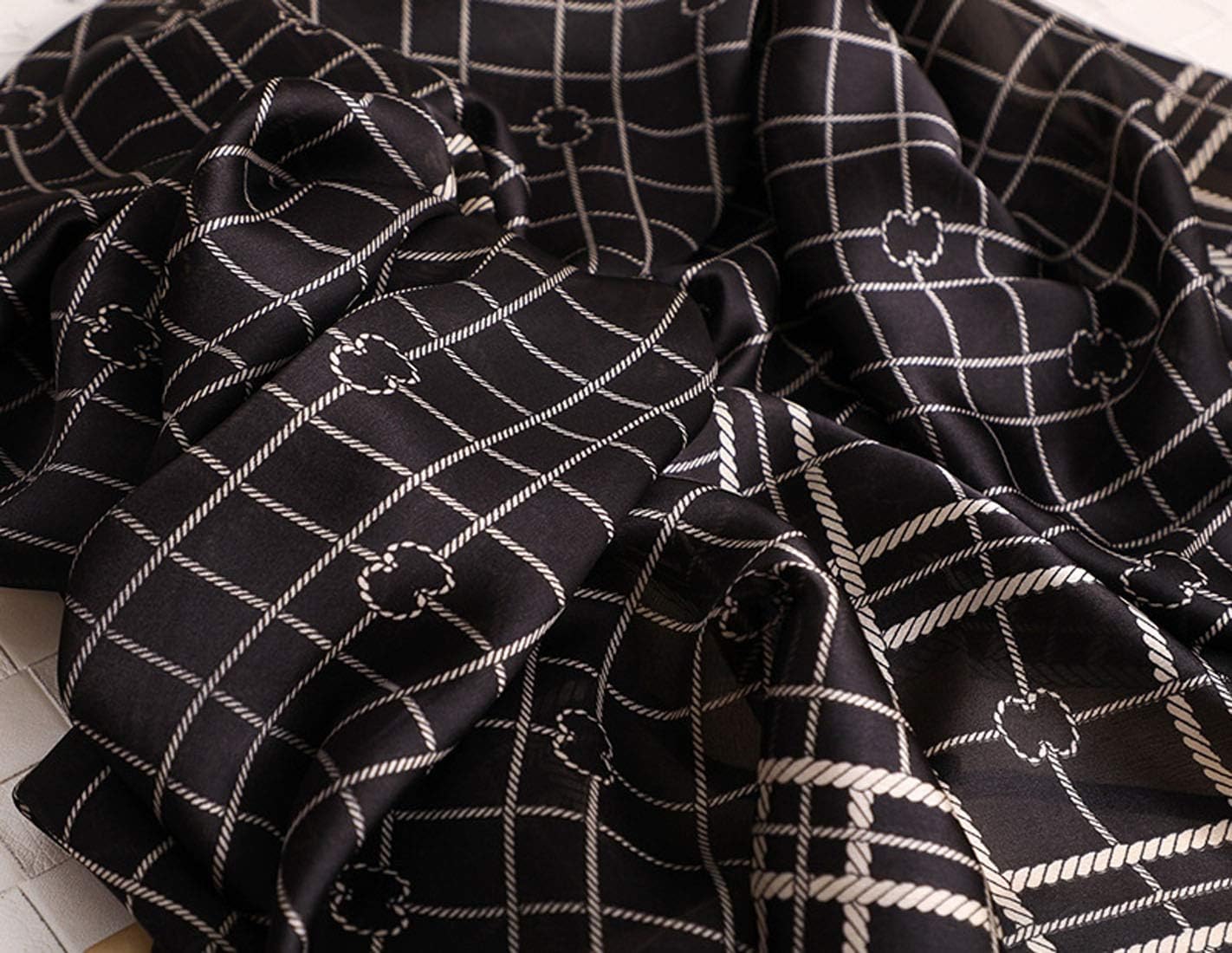 YMXHHB Silk Scarf Mulberry Silk Fashion Scarves Long Lightweight Shawl Wrap … - Image 7