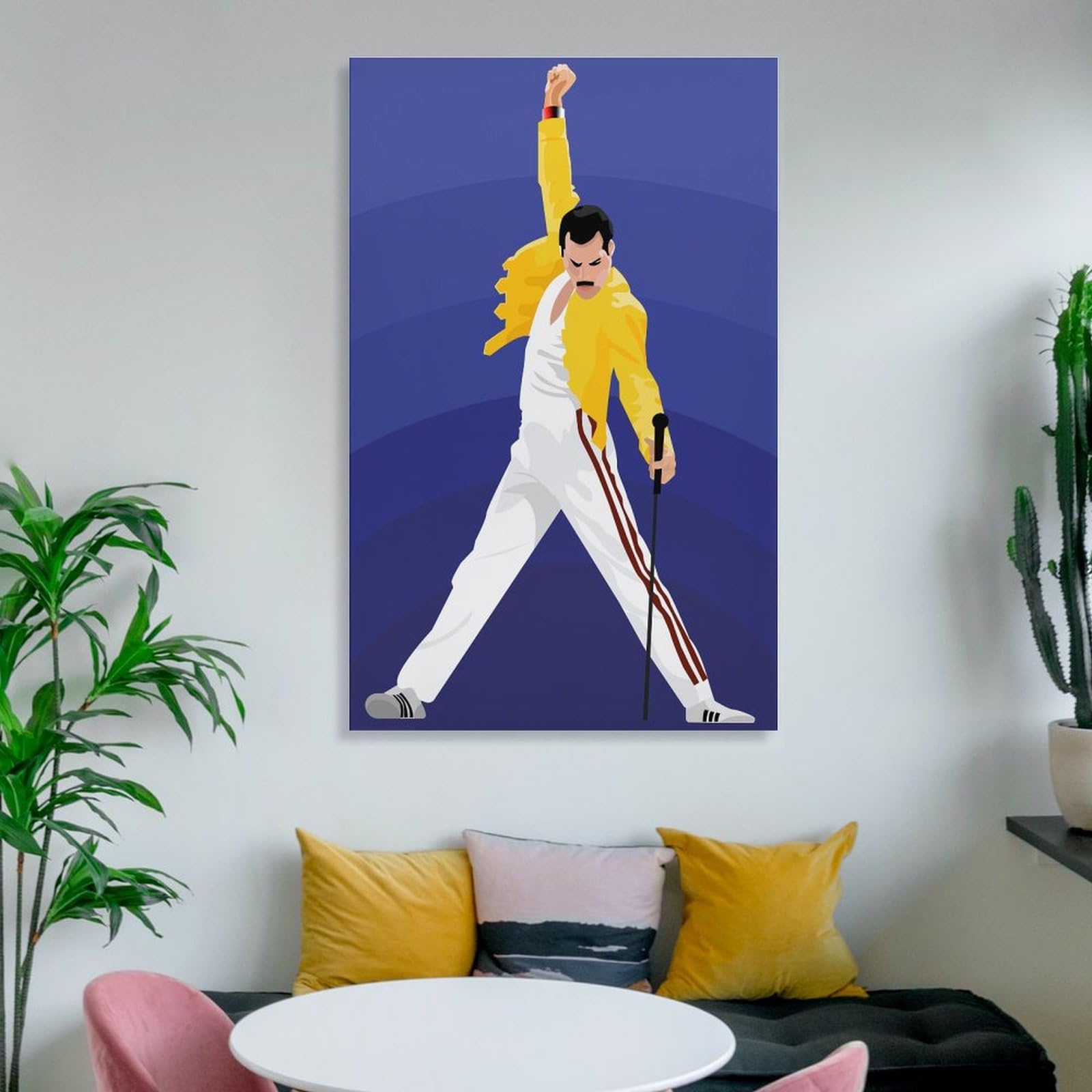 Amazon.co.jp: フレディマーキュリー音楽壁の絵ポスター キャンバス