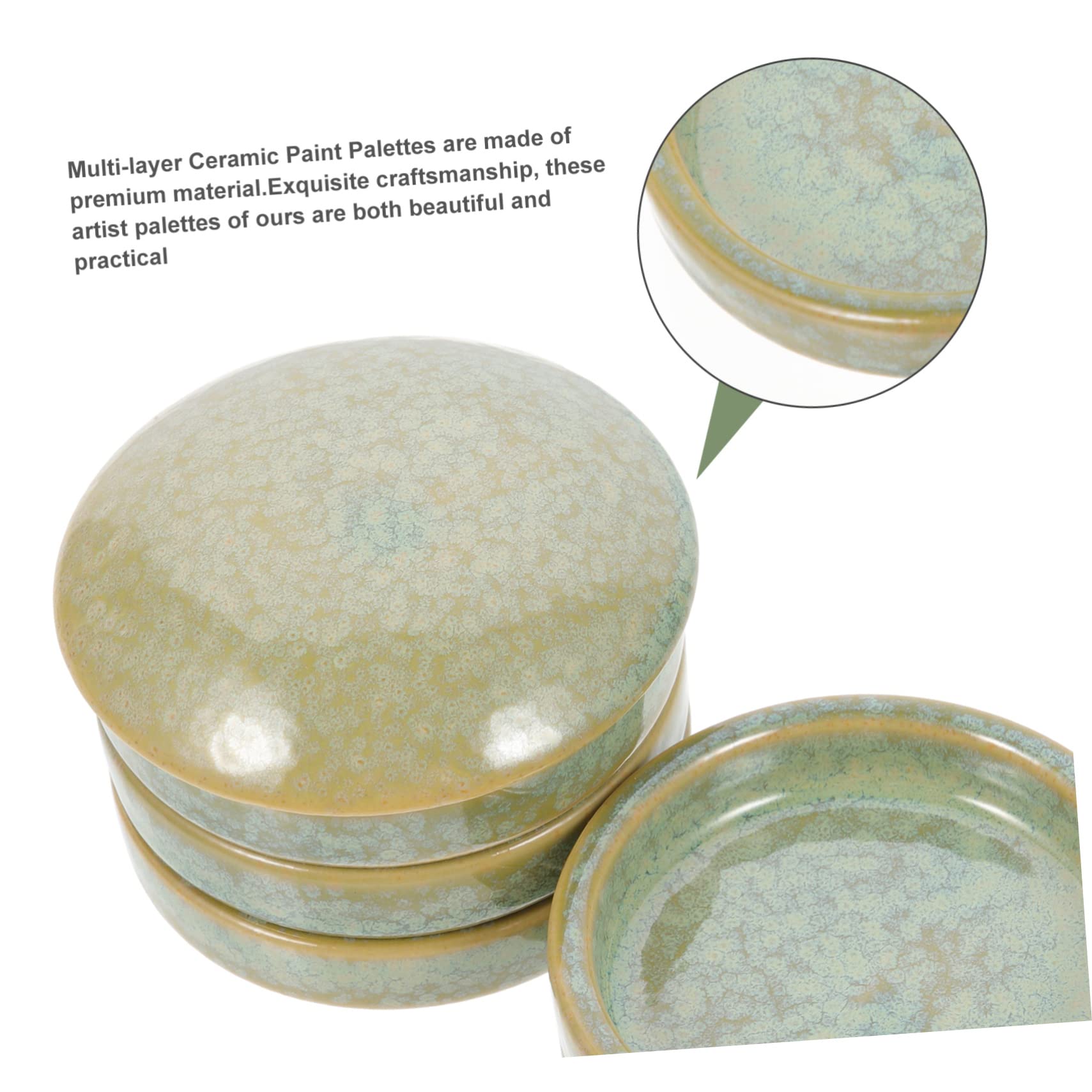 Holibanna Palette de Mélange Céramique pour Peinture de Couleurs Aquarelle Durables et Pratiques pour Artistes et Débutants
