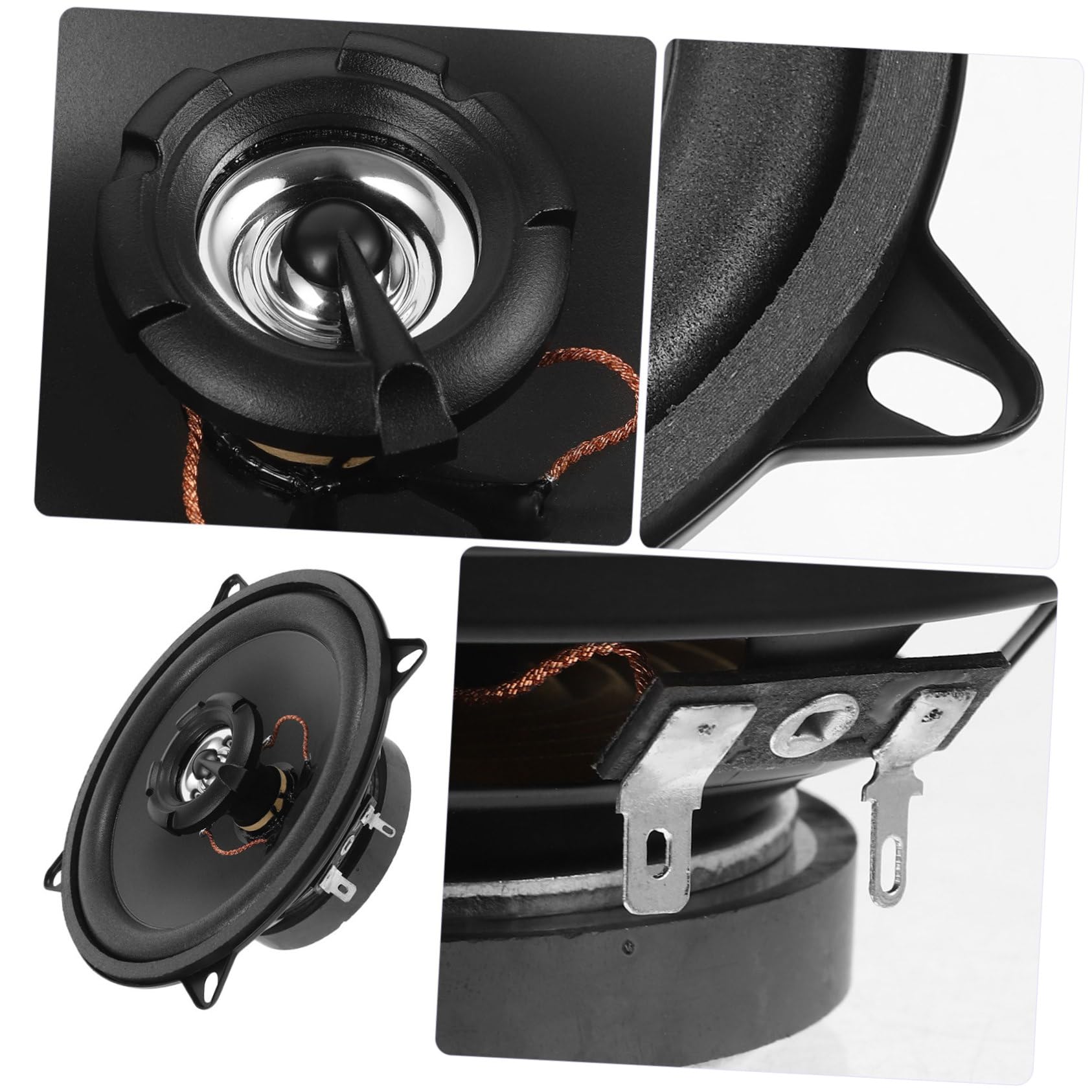GLEAVI 4pcs Automotive Sound Speaker Car Speaker Kit for Compatibility Sound Quality for Diverse Music Styles Stylish Design for Any Vehicle