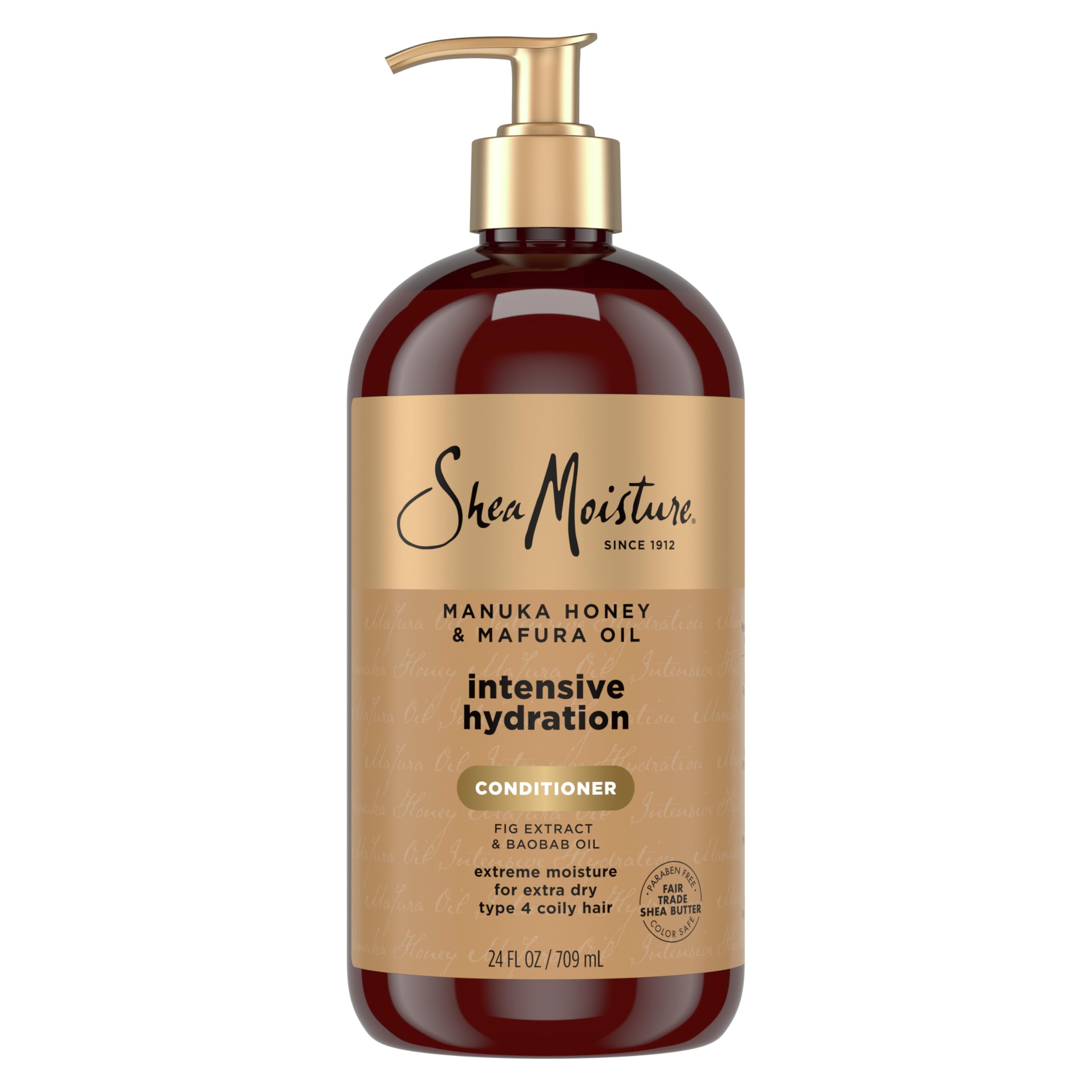 Intensive Hydration Conditioner Manuka Honey & Mafura Oil for Extra Dry, Damaged Hair, Paraben-Free 24 oz