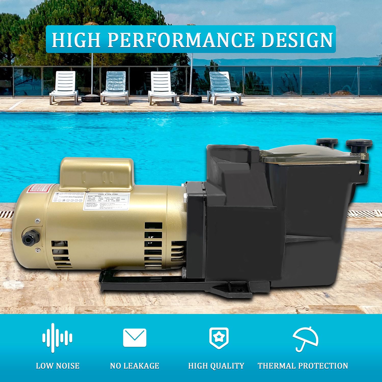 W3SP2621X25 Motore Pompa Piscina 2.5HP
