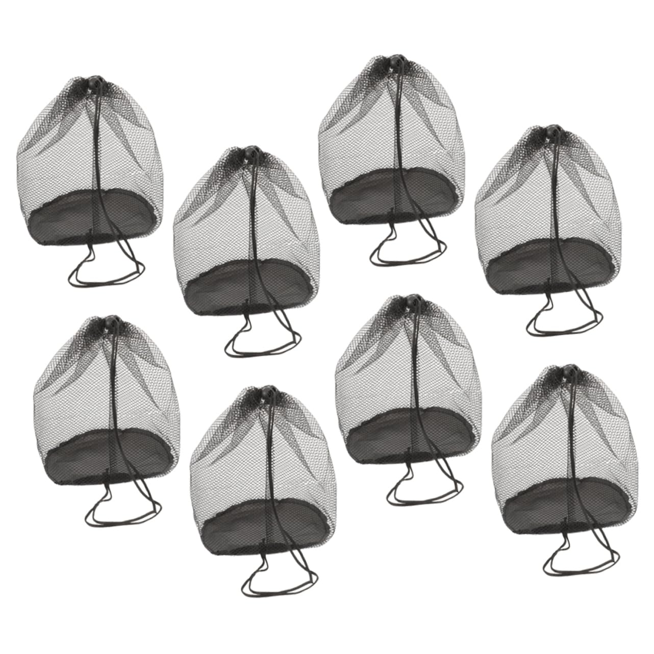 Mipcase 3 Ensembles Rangement Filet Pour Cônes De Sport Lot Ajustable Pour Stockage Équipements Entraînement Extérieur 8 Pièces * 3