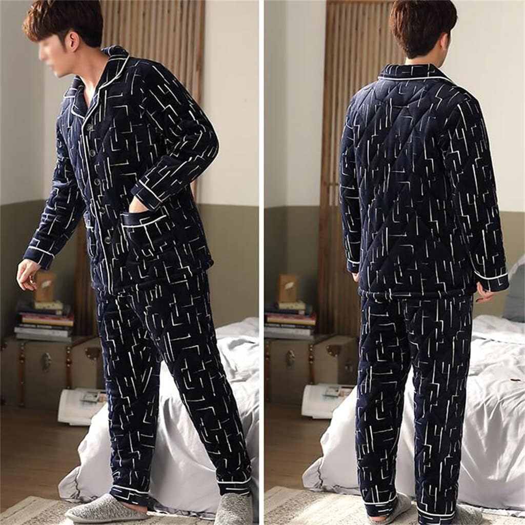 Young And Middle-aged Home Clothes Pajamas Winter Thickened Casual Size Fleece