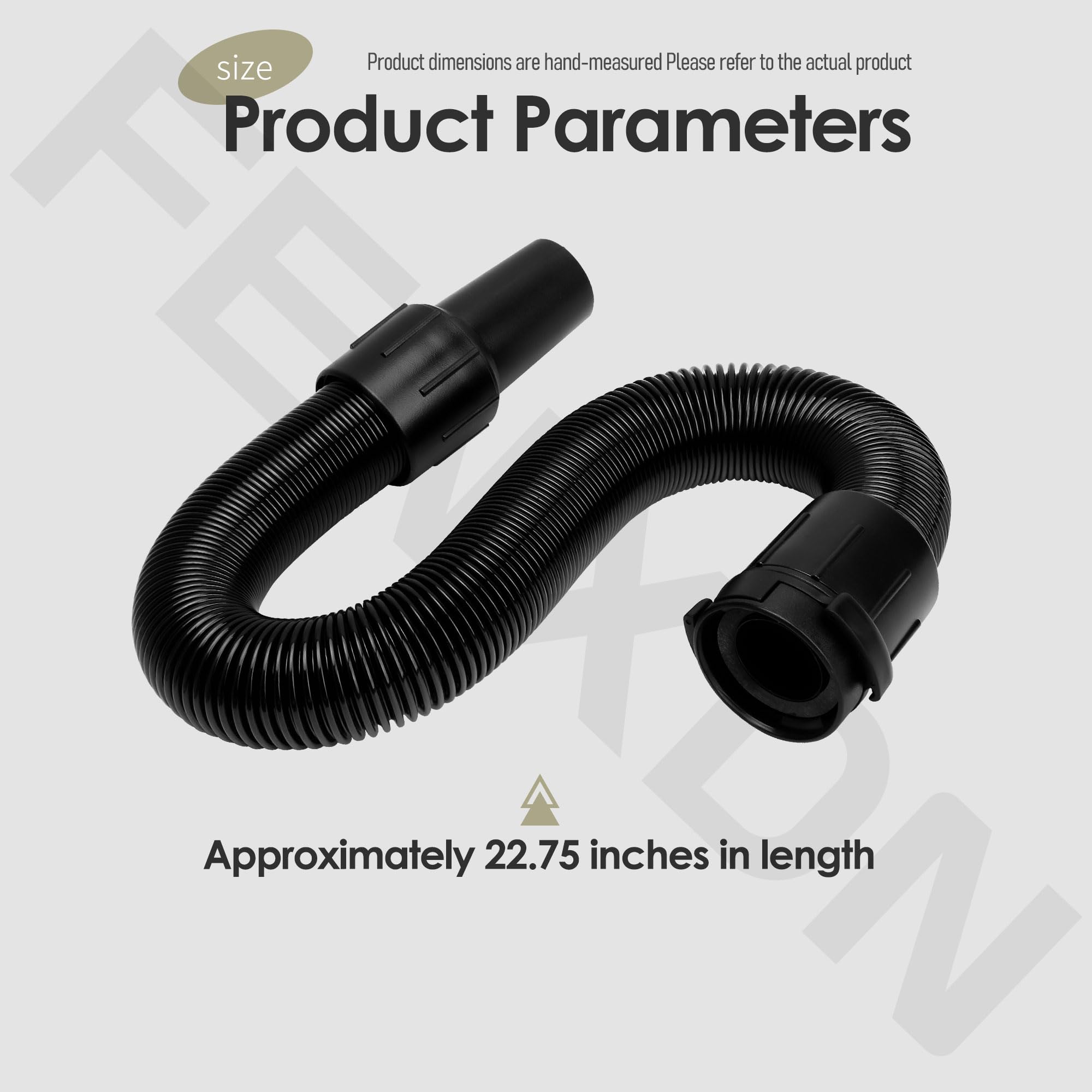 104961 Vacuum Cleaner Hose with Cuffs for Pro-Team 1200XP 1500XP 1500 15XP Upright Vacuum Black