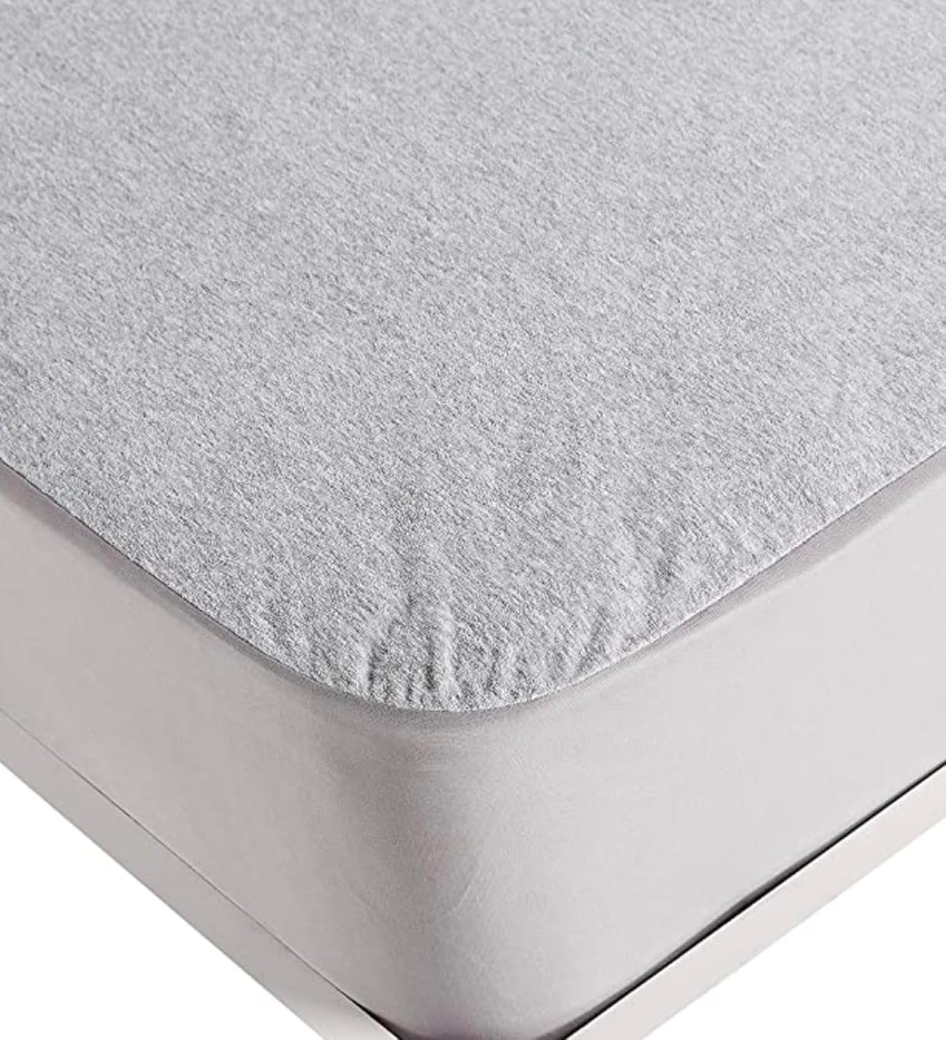 Springtek 100% Waterproof Mattress Protector | Premium Cotton Mattress Bed Cover | Breathable and Non-Allergenic Ultra Soft Fitted Bed Protector | 72×48 Inch, Double, Grey Springtek 100% Waterproof Mattress Protector | Premium Cotton Mattress Bed Cover | Breathable and Non-Allergenic Ultra Soft Fitted Bed Protector | 72×48 Inch, Double, Grey