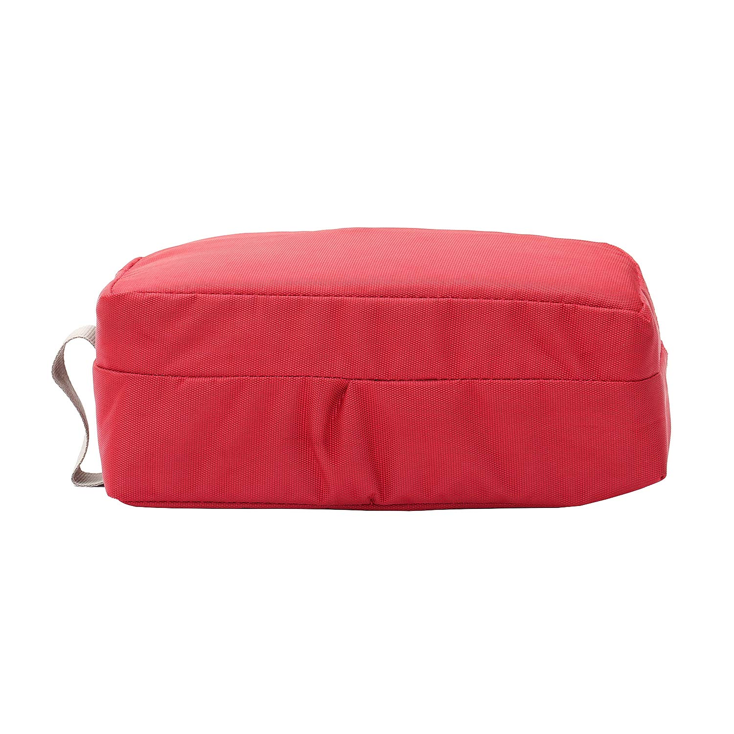 TRAVALATE Polyester Double Compartment Multipurpose Toiletry Kit - Red Grey 4