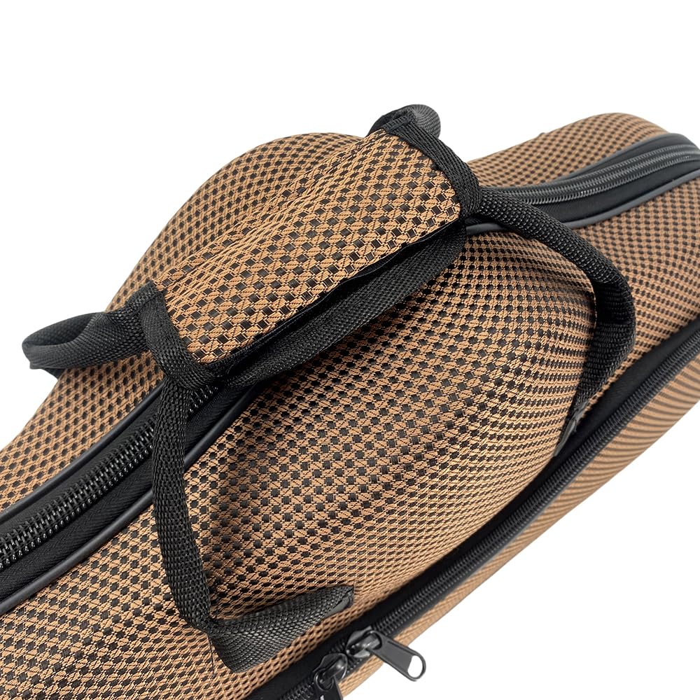 Custodia professionale per sassofono contralto, in nylon con tracolla, leggera e resistente, per sassofono contralto, custodia per accessori (marrone)