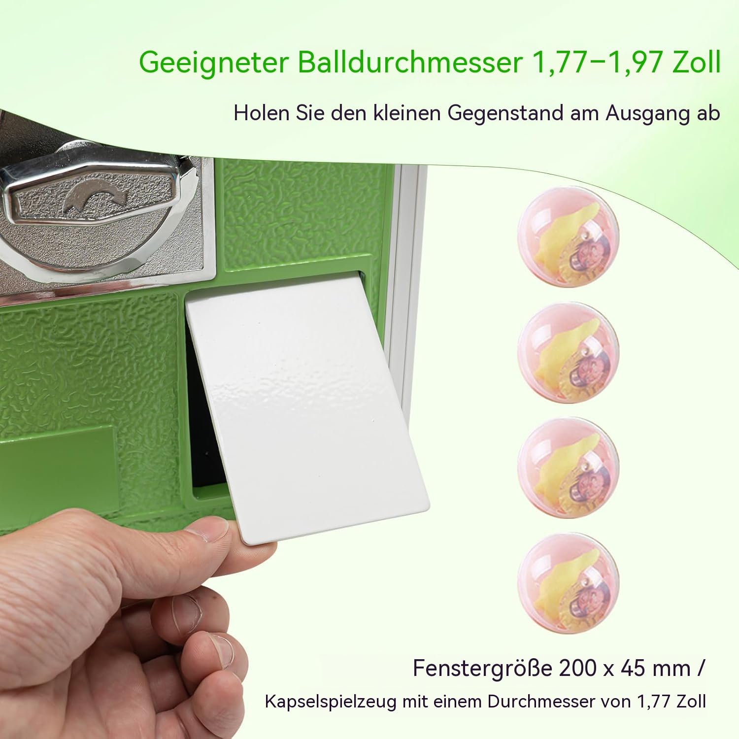Großer Bonbon und Kaugummiautomat,Gachapon-Automaten, Spielzeugautomat, Verkaufsautomaten für Unternehmen,für Kapselspielzeug mit 4,5-5,5cm für Einzelhandelsgeschäfte