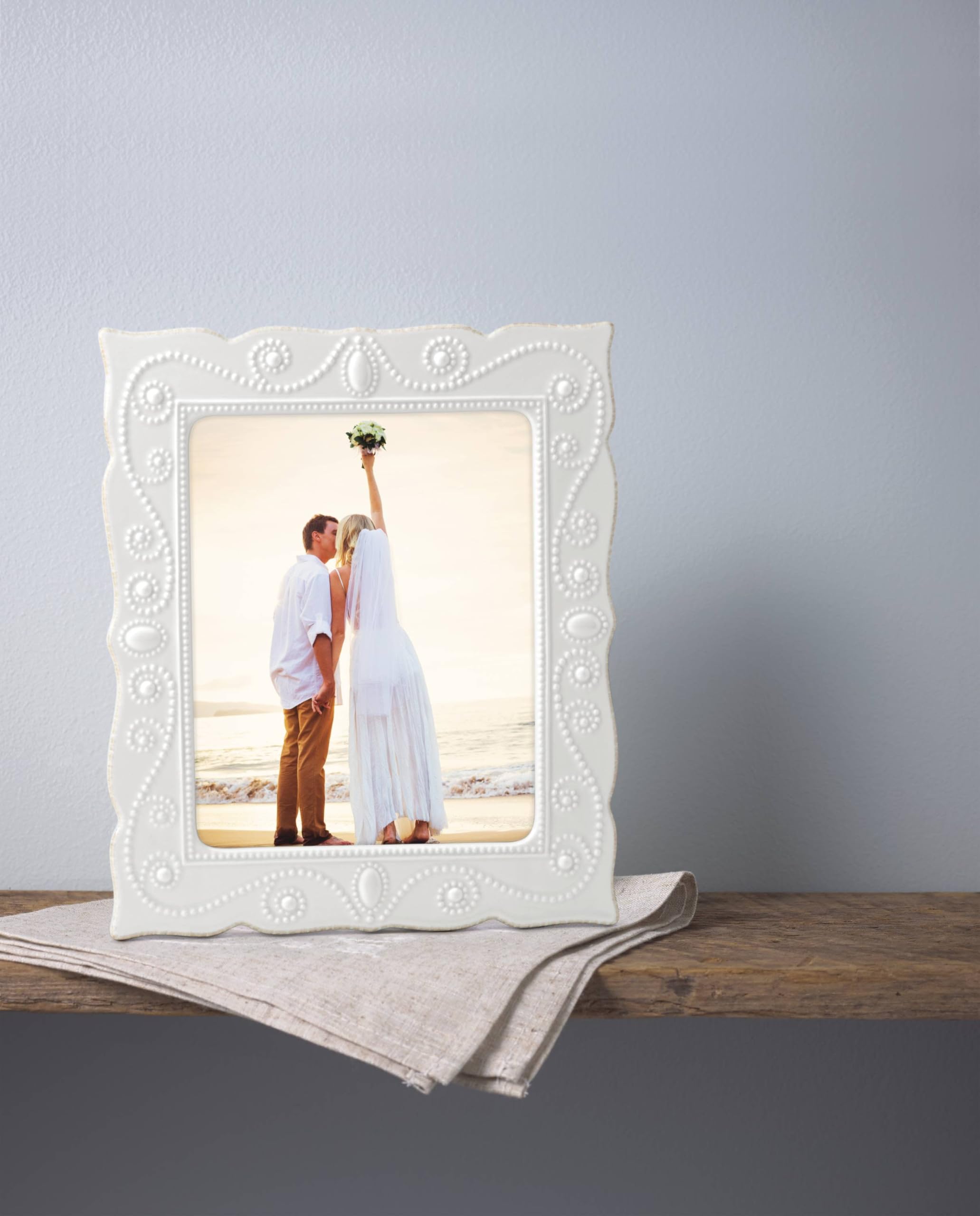 Amazon.com - Lenox Tabletop 8x10 Picture Frame, French Perle White