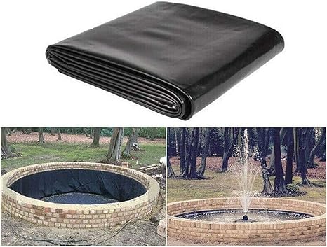 Image ZYNW 20mil Pond Liner Underlayment Fish Pond Liner 3.3ft×6.5ft Black Non-toxic and Tasteless Can Be Used in Fish Ponds, Ponds, Water Gardens, Waterfalls, Fountains, Etc Image ZYNW 20mil Pond Liner Underlayment Fish Pond Liner 3.3ft×6.5ft Black Non-toxic and Tasteless Can Be Used in Fish Ponds, Ponds, Water Gardens, Waterfalls, Fountains, Etc