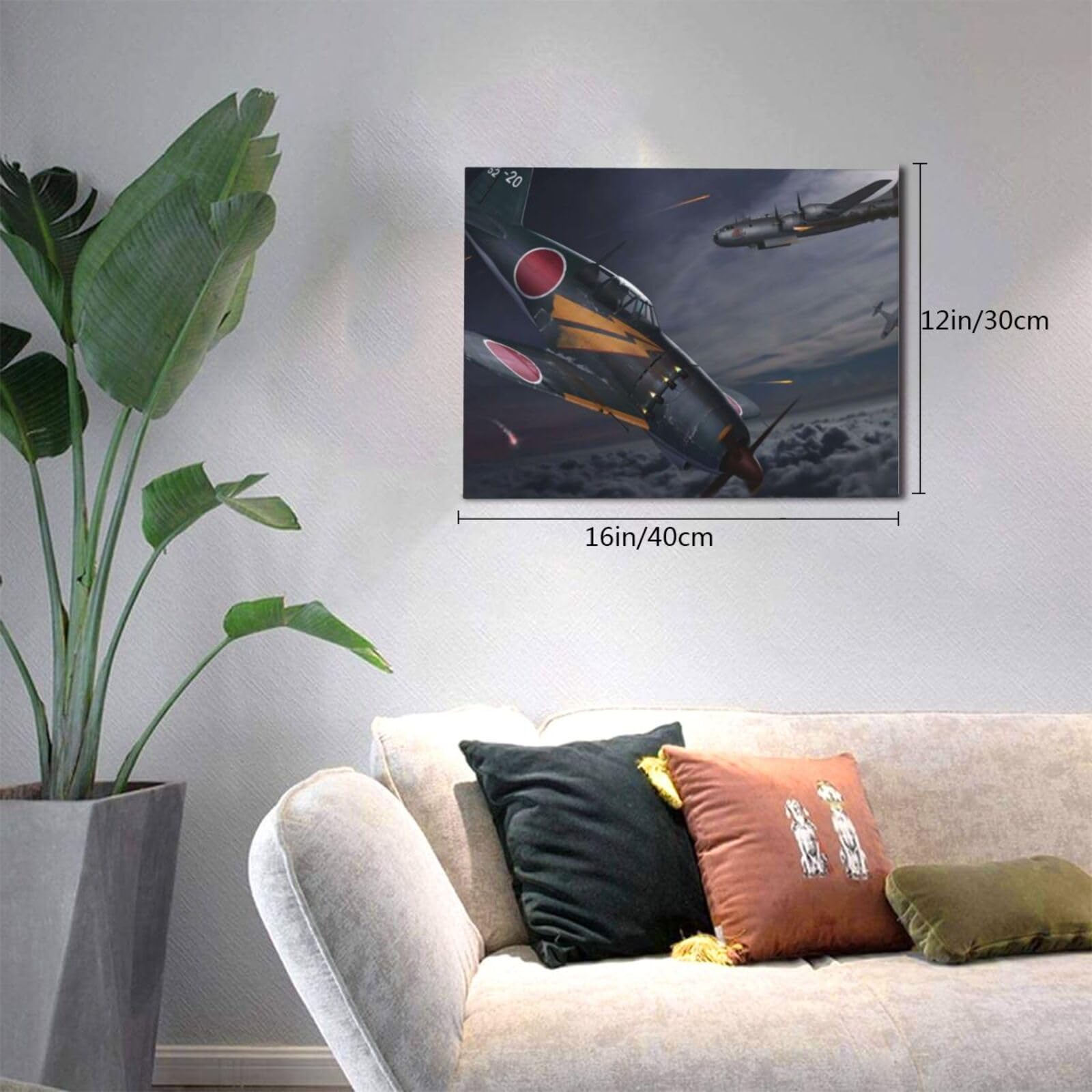 日本画⑥ 絵画　戦闘機　B29　風景画　アンティーク　油絵　インテリア 日本画⑥ 絵画 戦闘機 B29 風景画 アンティーク 油絵 インテリア